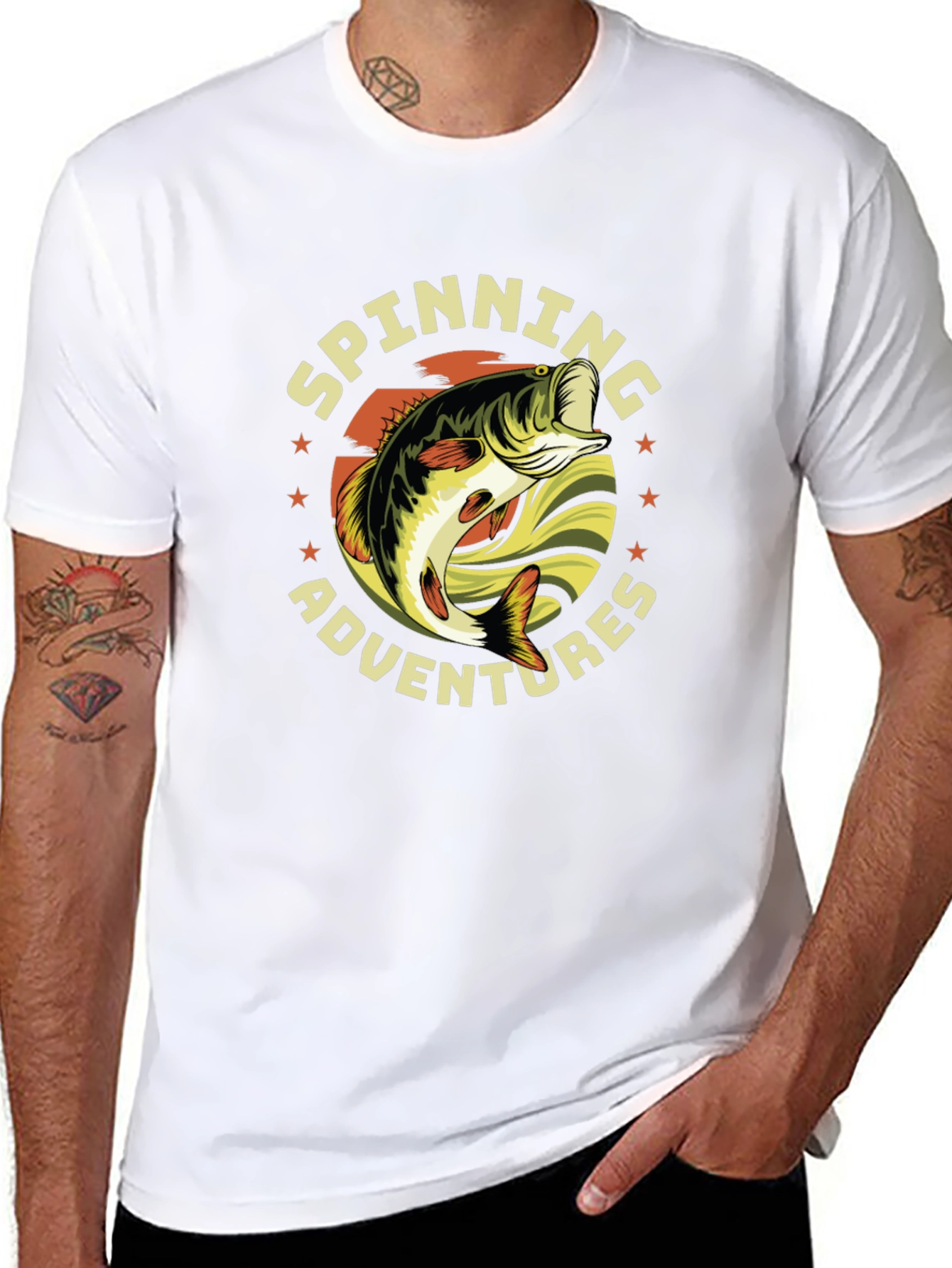 Spinning Adventures Fishing T-Shirt
