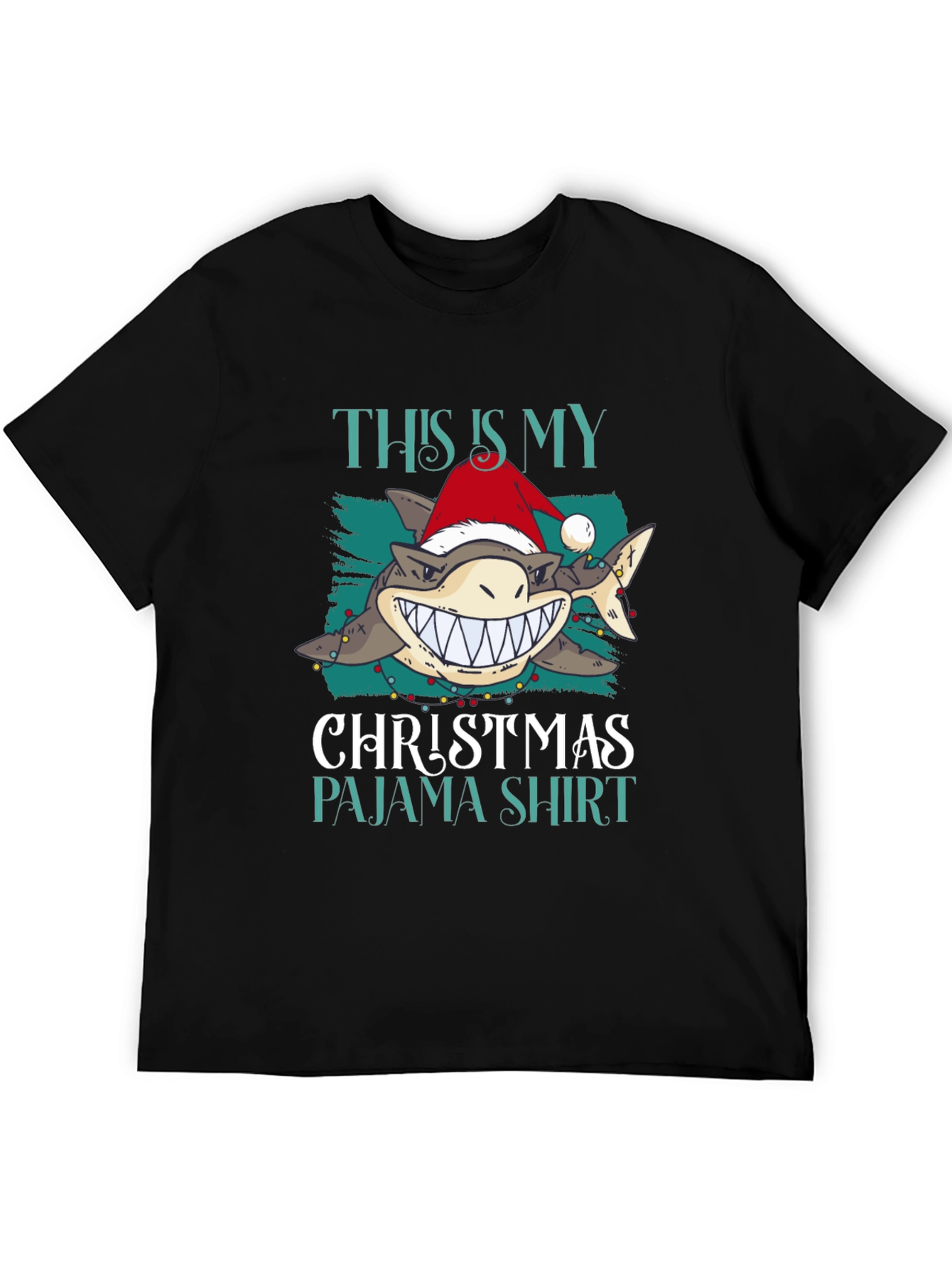 Shark Christmas Pajama Shirt