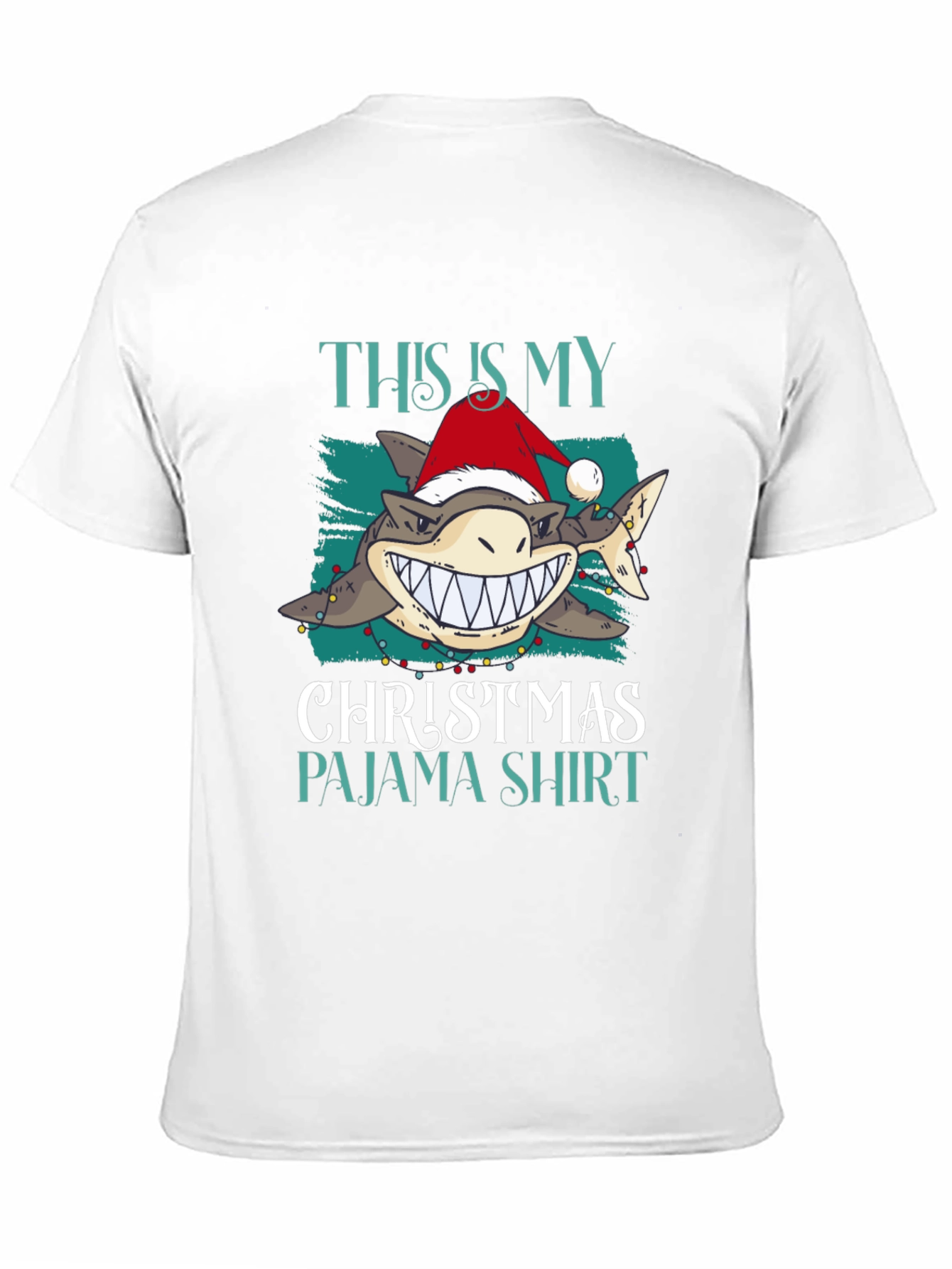Shark Christmas Pajama Shirt