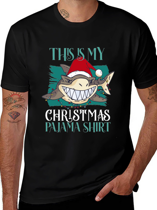 Shark Christmas Pajama Shirt