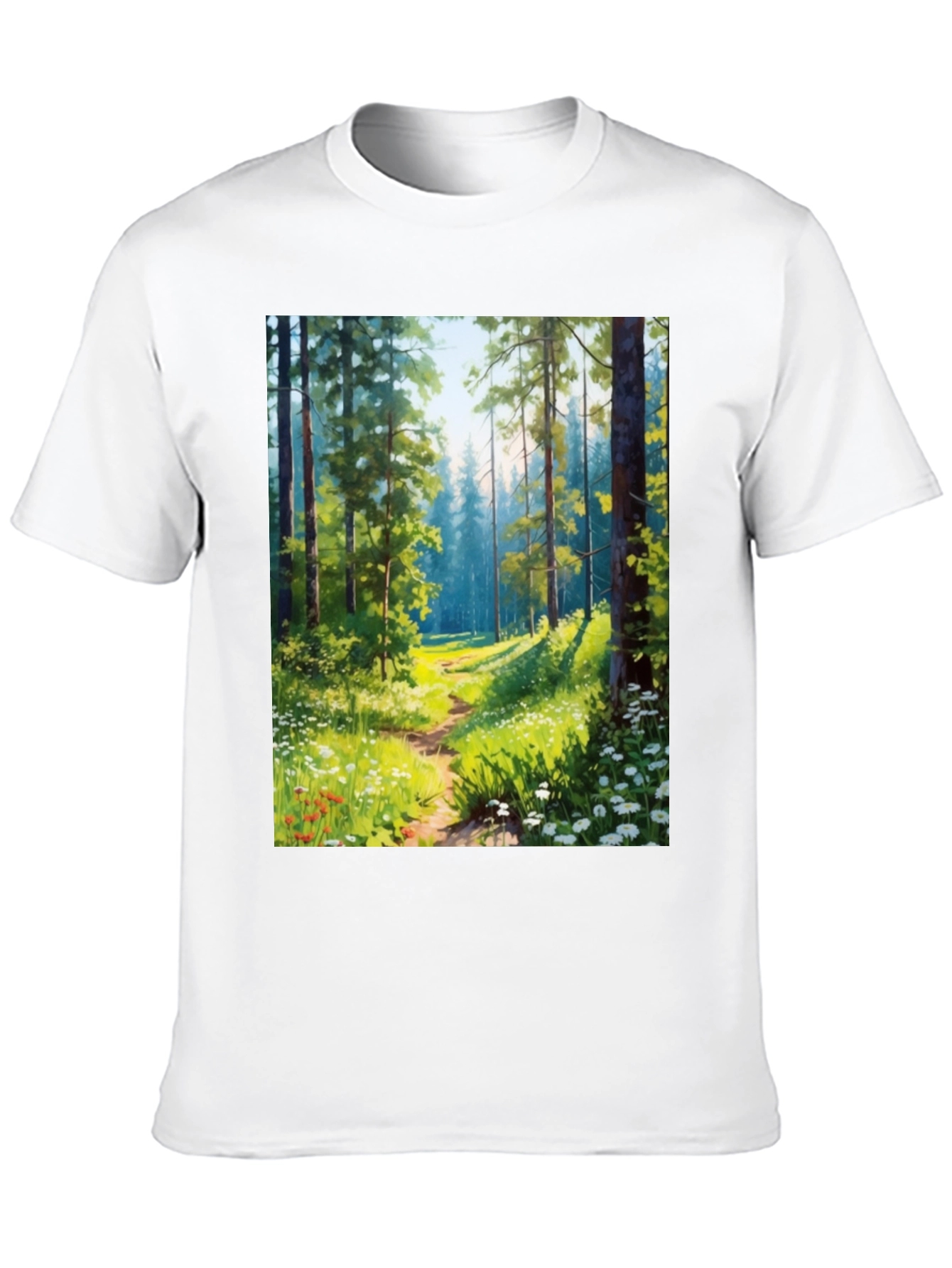 Forest Path Graphic Tee - Nature Lovers T-Shirt