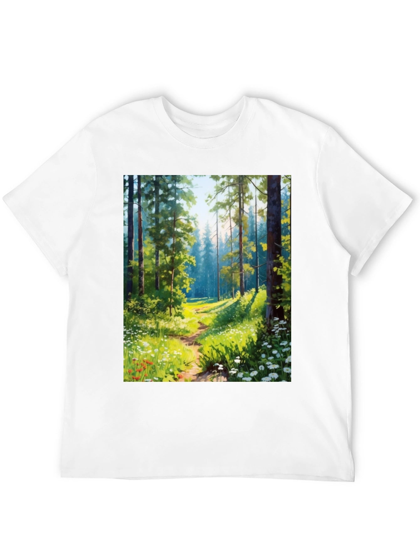 Forest Path Graphic Tee - Nature Lovers T-Shirt