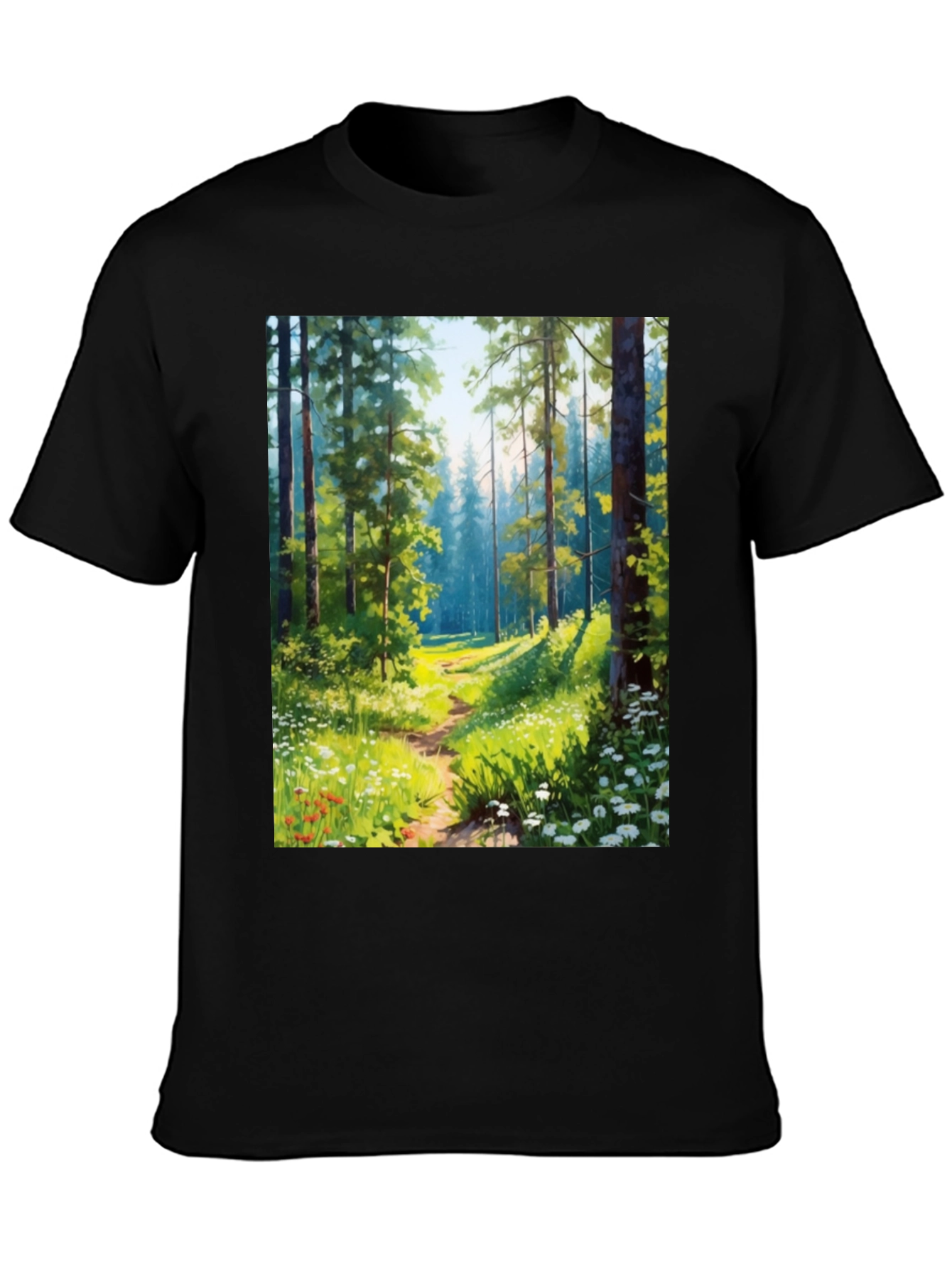 Forest Path Graphic Tee - Nature Lovers T-Shirt
