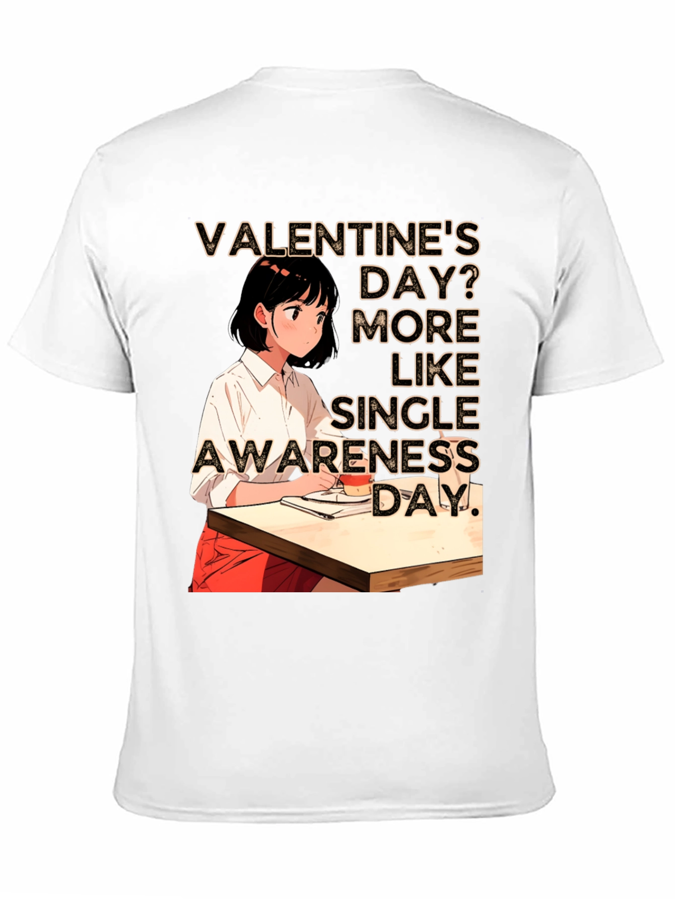 Single Awareness Day Black T-Shirt