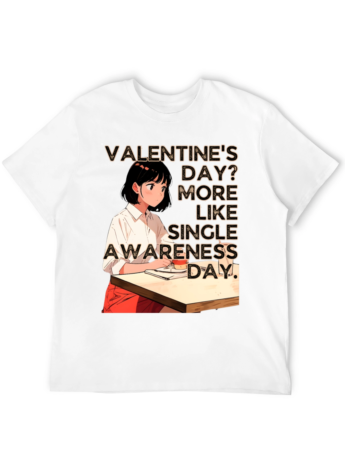 Single Awareness Day Black T-Shirt