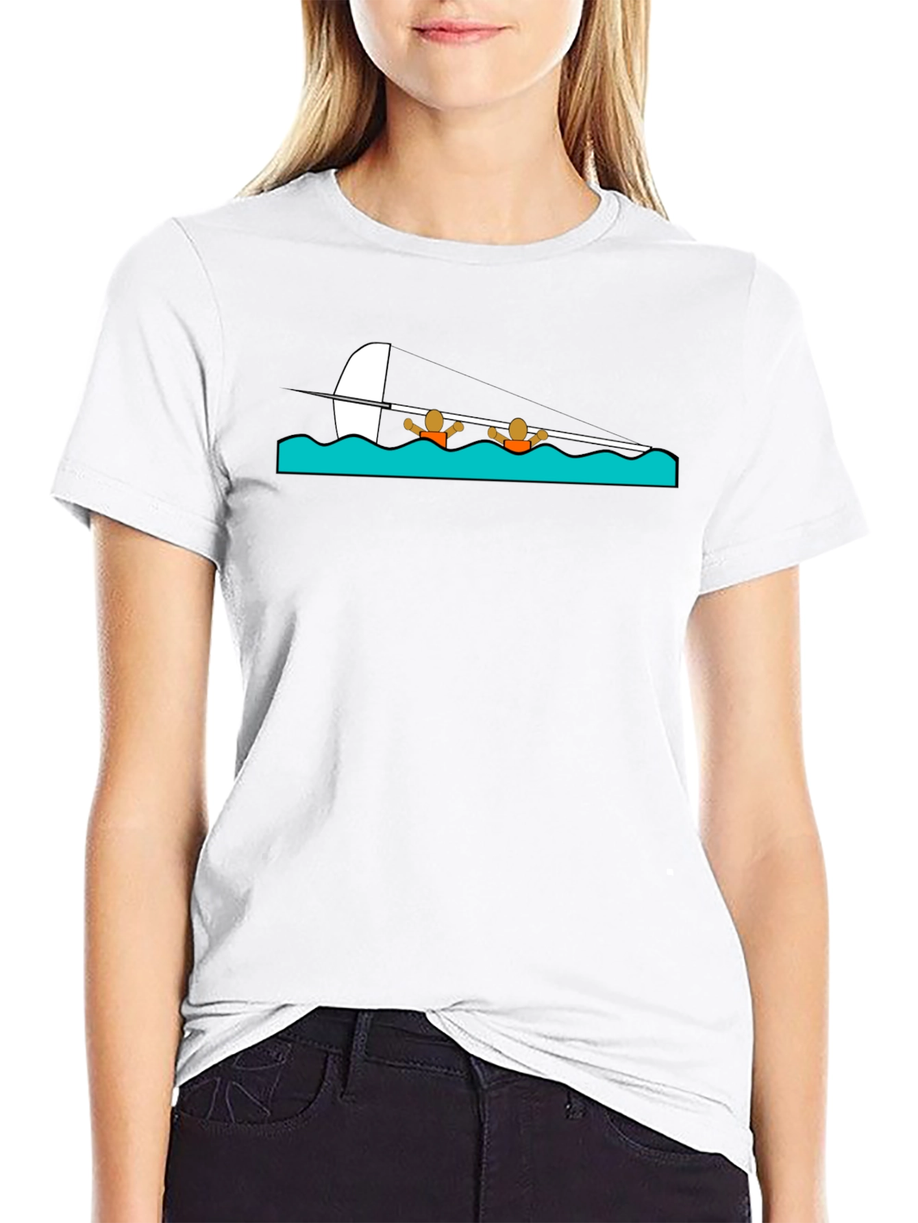 Rowing Crew T-Shirt - Black Cotton Tee