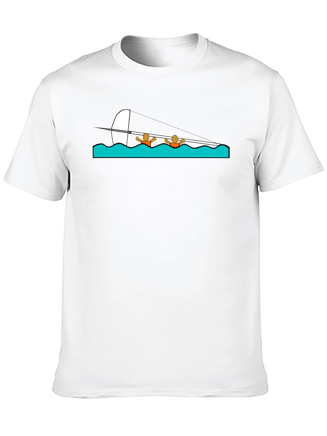 Rowing Crew T-Shirt - Black Cotton Tee