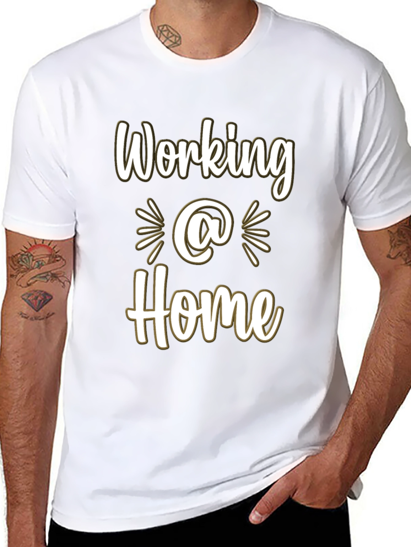 Working @ Home Black Tee