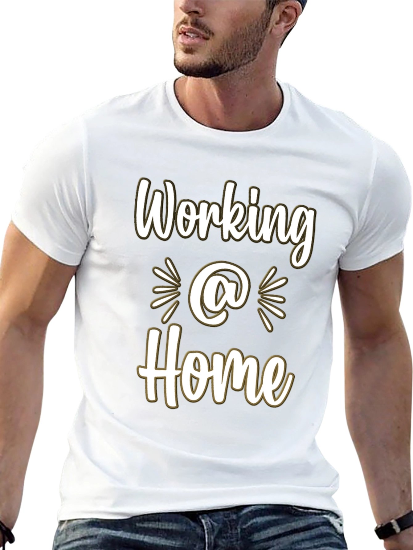 Working @ Home Black Tee