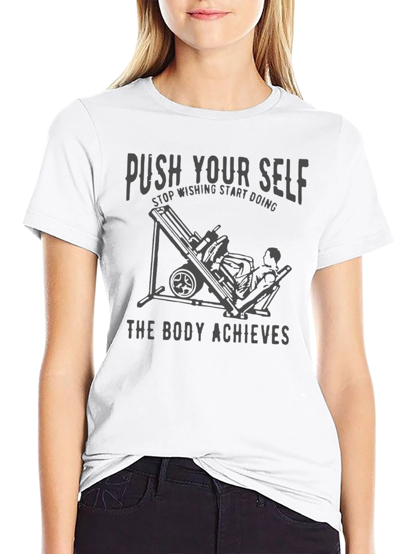 Push Yourself T-Shirt - Gym Motivation Workout Apparel