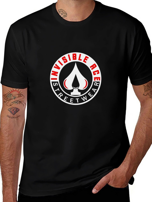 Invisible Ace Streetwear Graphic Tee - Black