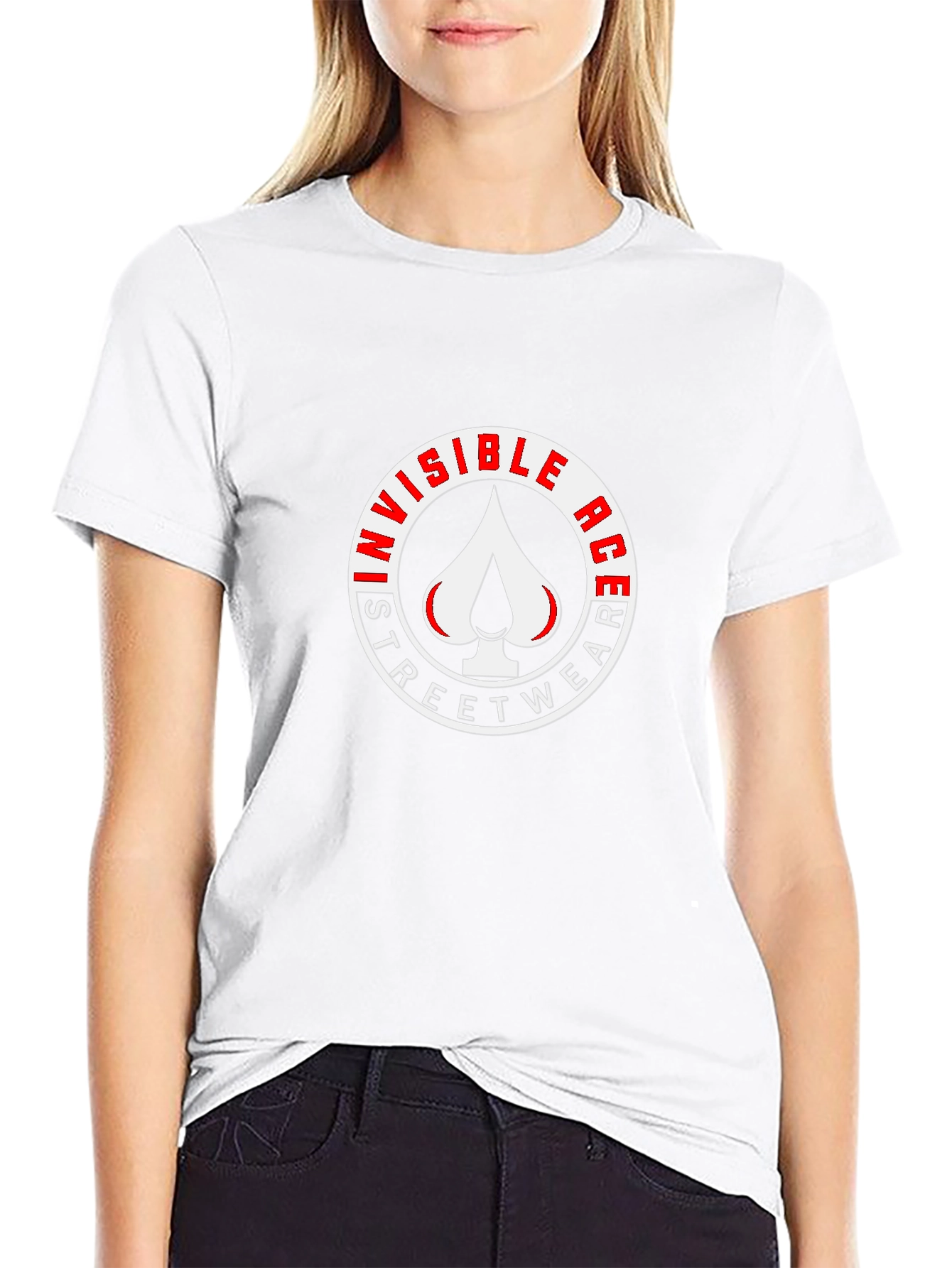 Invisible Ace Streetwear Graphic Tee - Black