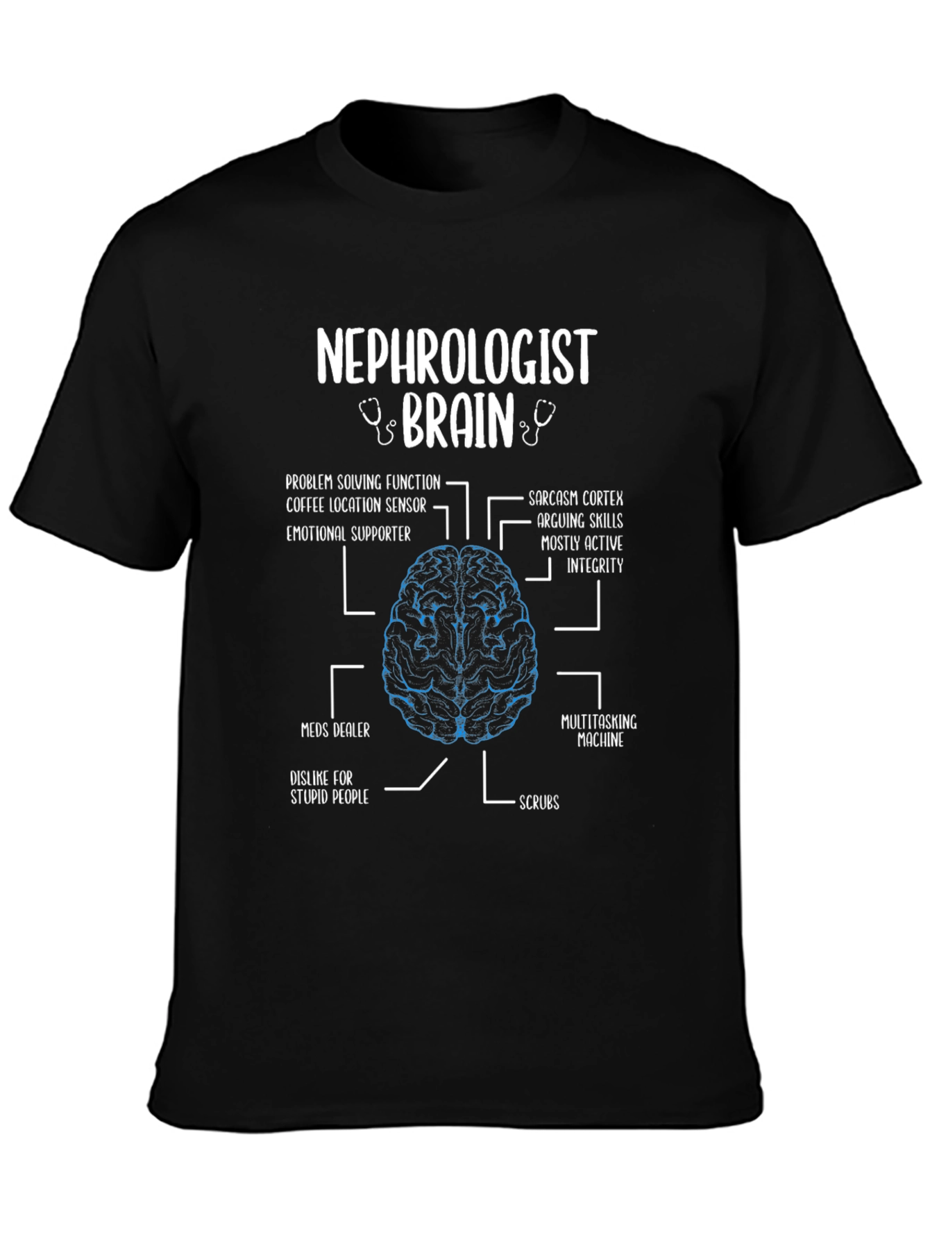Nephrologist Brain Anatomy T-Shirt