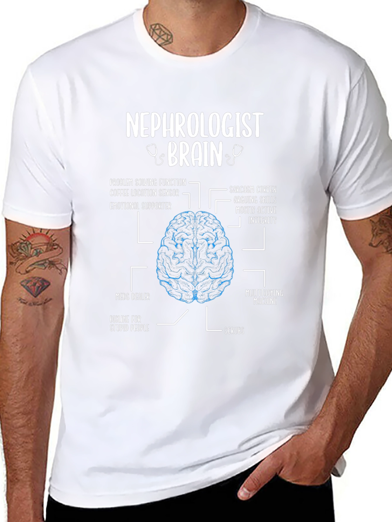 Nephrologist Brain Anatomy T-Shirt