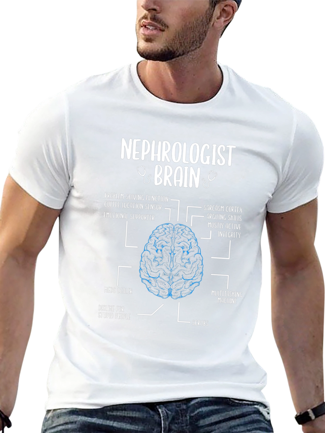 Nephrologist Brain Anatomy T-Shirt