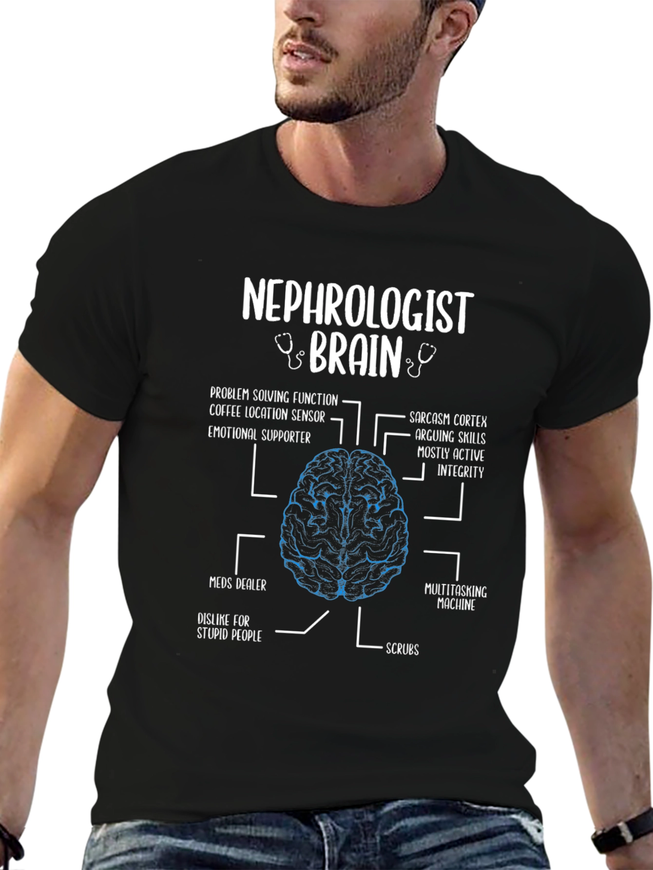 Nephrologist Brain Anatomy T-Shirt