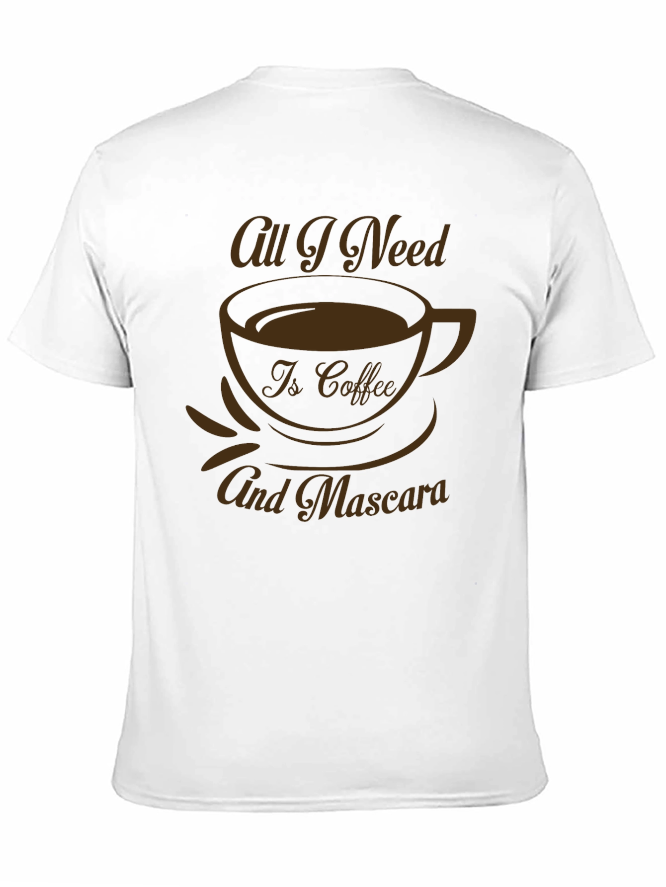 Coffee & Mascara Graphic Tee - Black