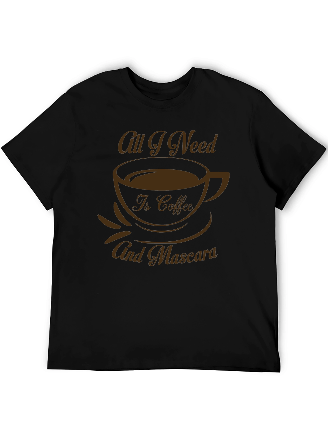 Coffee & Mascara Graphic Tee - Black