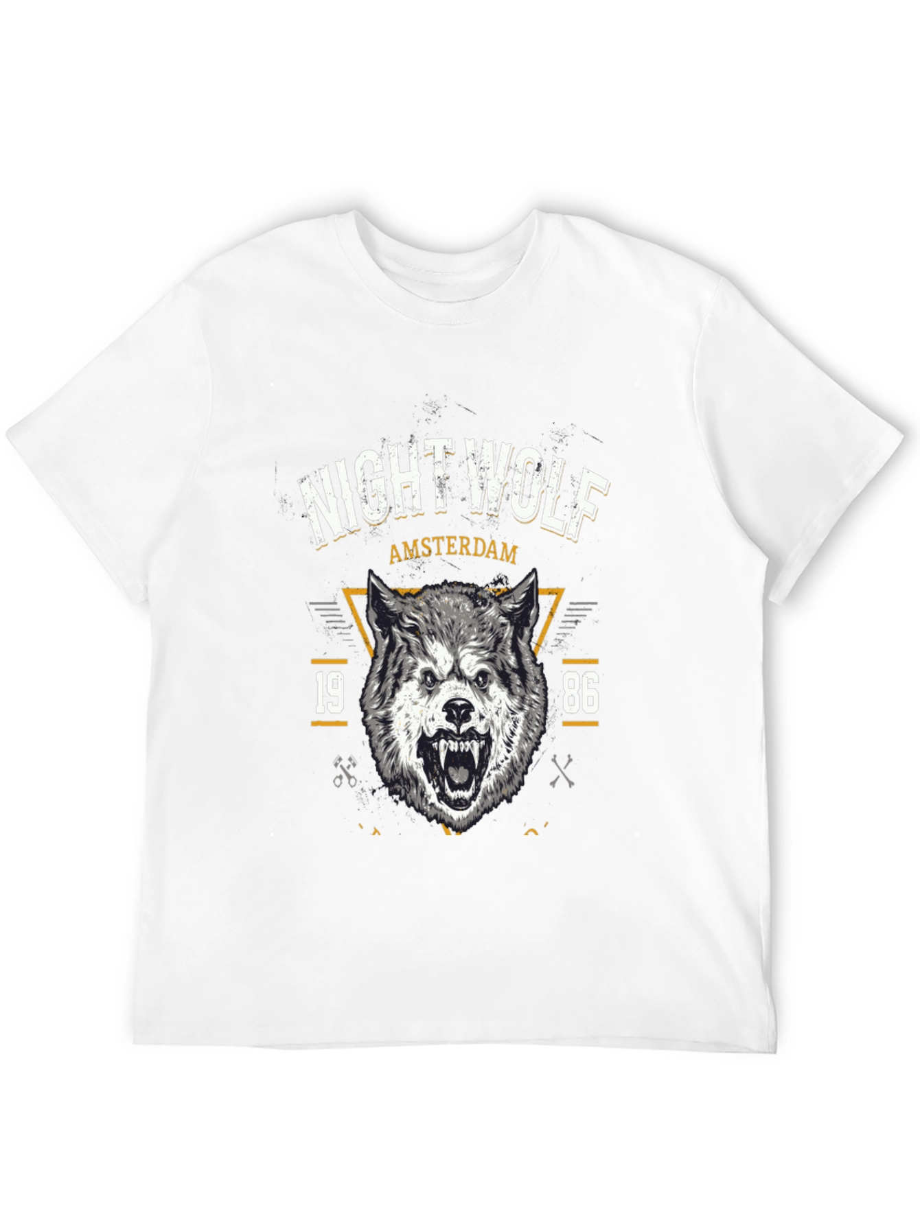 Night Wolf Amsterdam Graphic T-Shirt