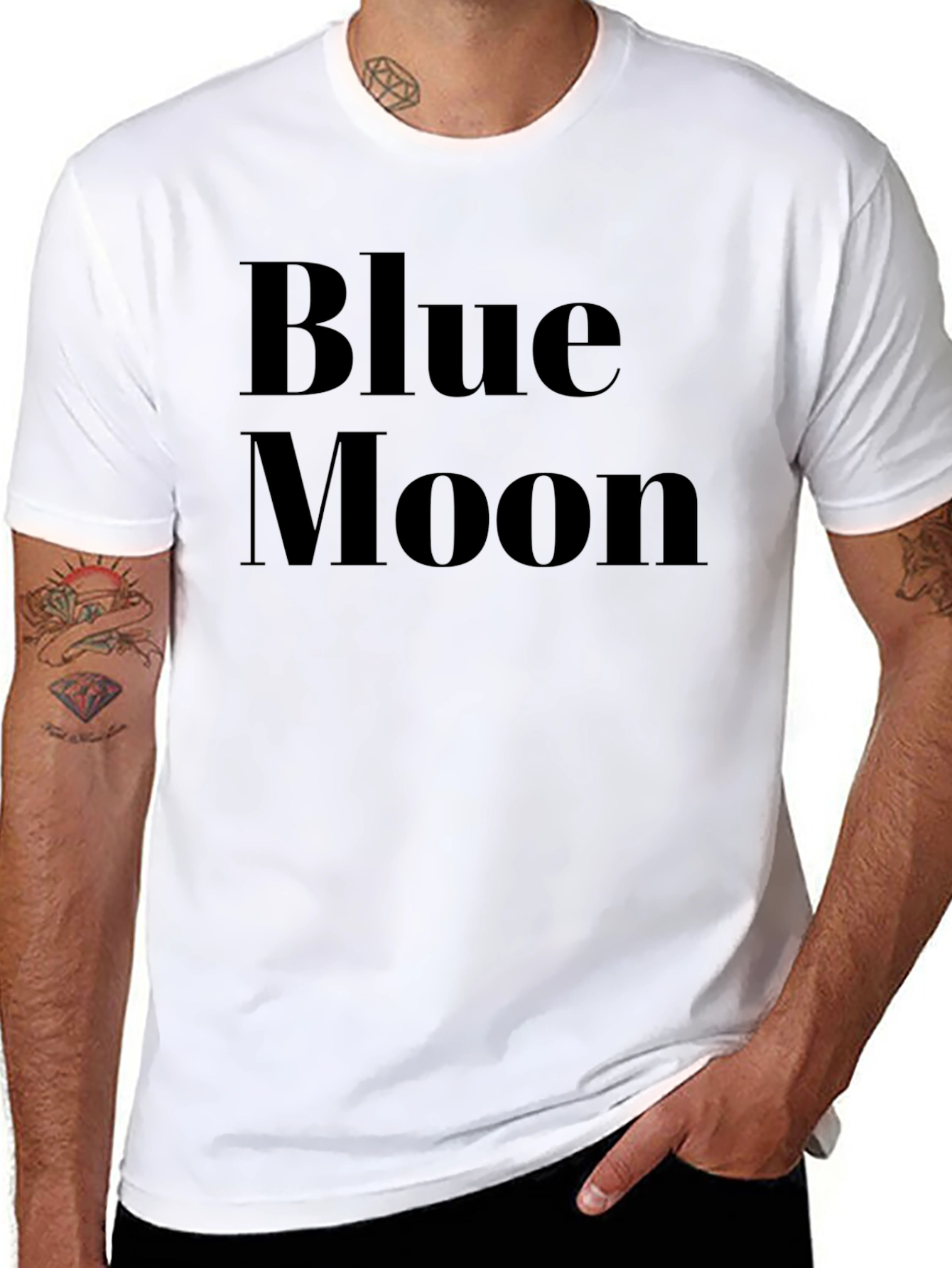 Blue Moon Graphic Tee - Classic Comfort