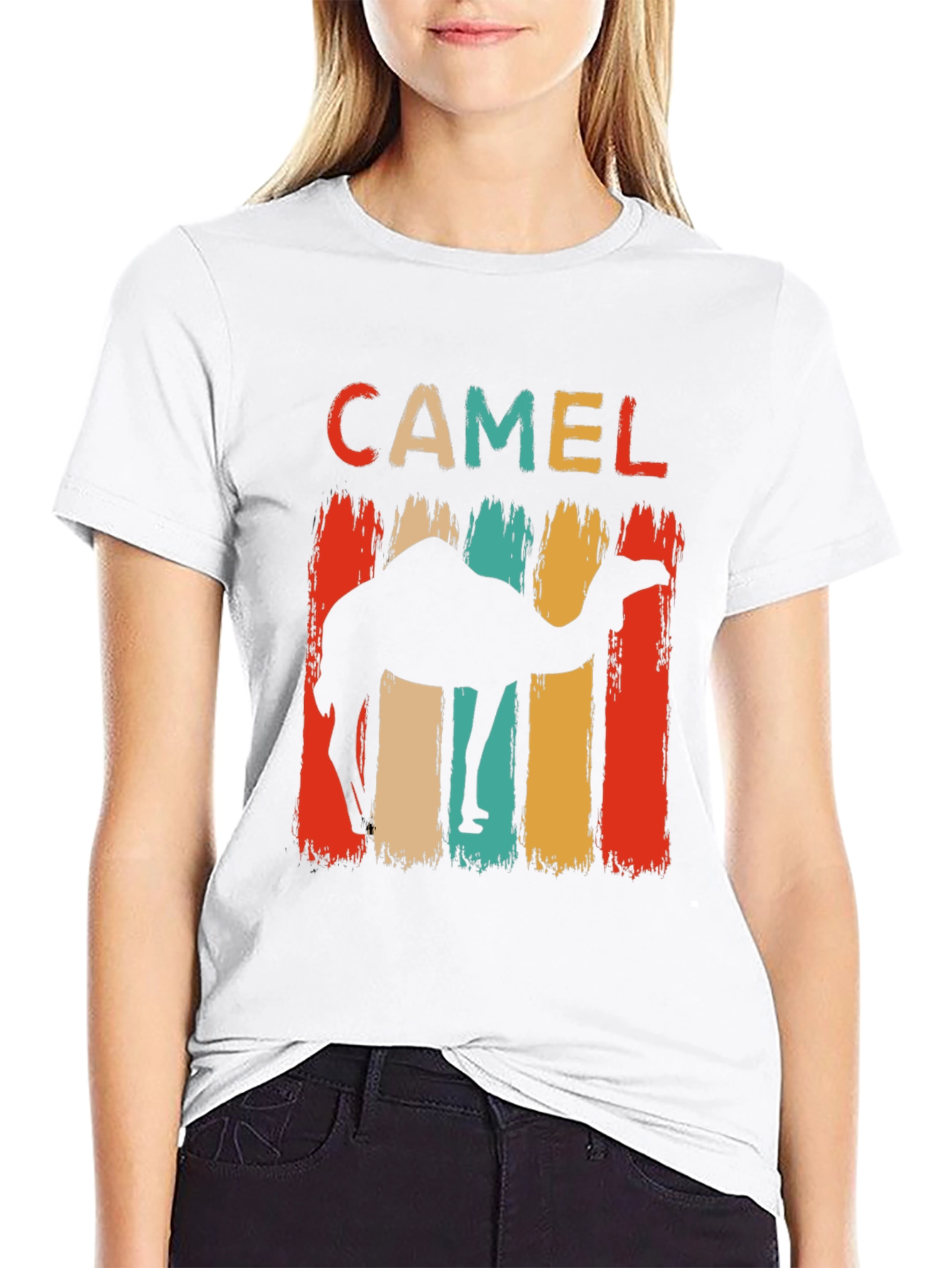 Retro Camel Graphic T-Shirt - Desert Vibes