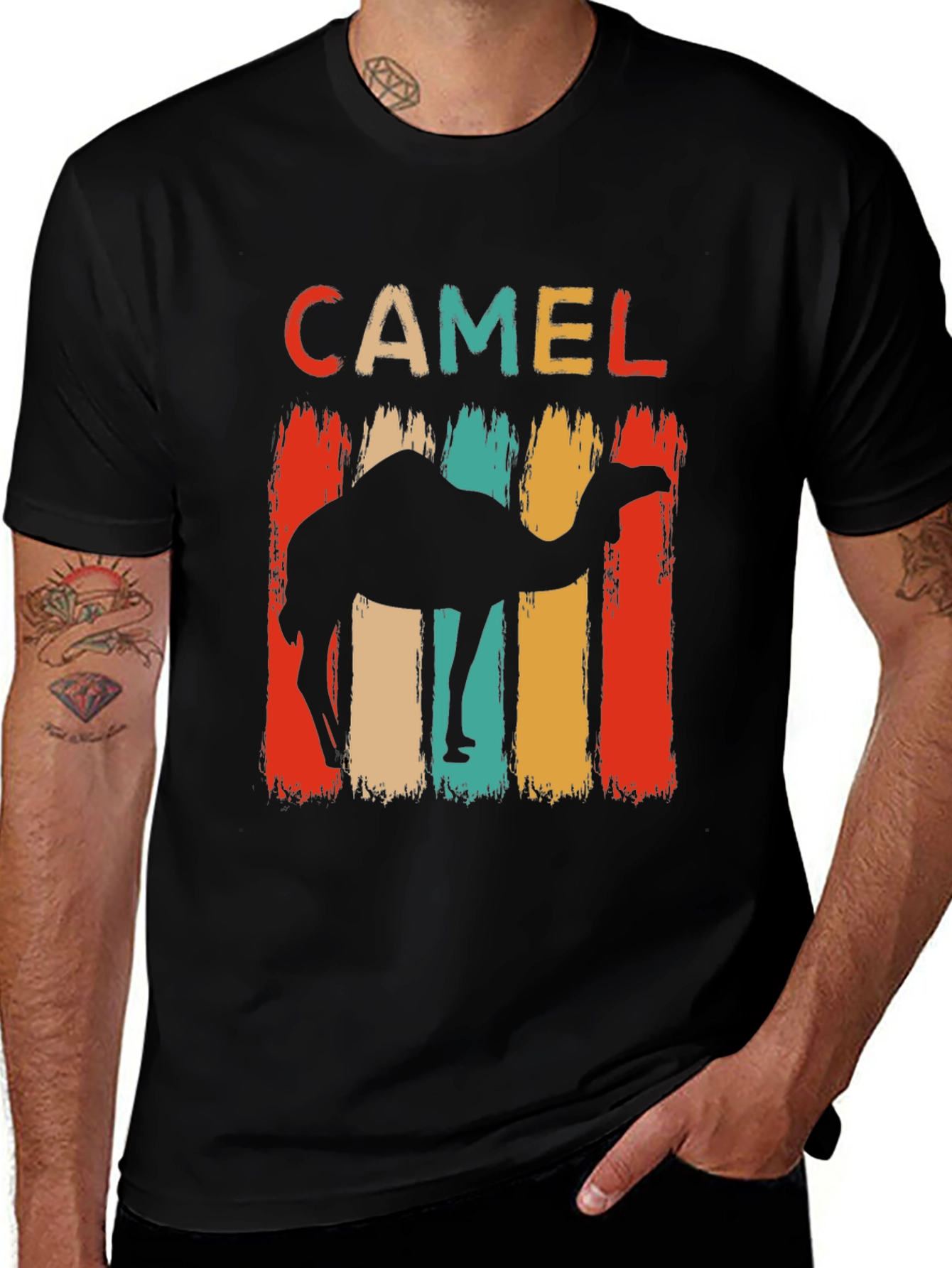Retro Camel Graphic T-Shirt - Desert Vibes