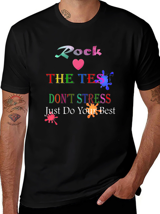 Rock The Test T-Shirt - Motivational School Tee