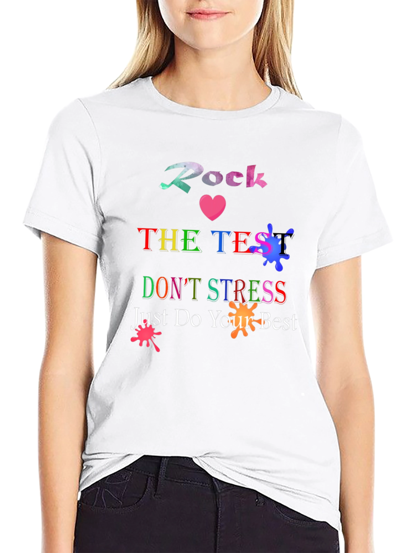 Rock The Test T-Shirt - Motivational School Tee