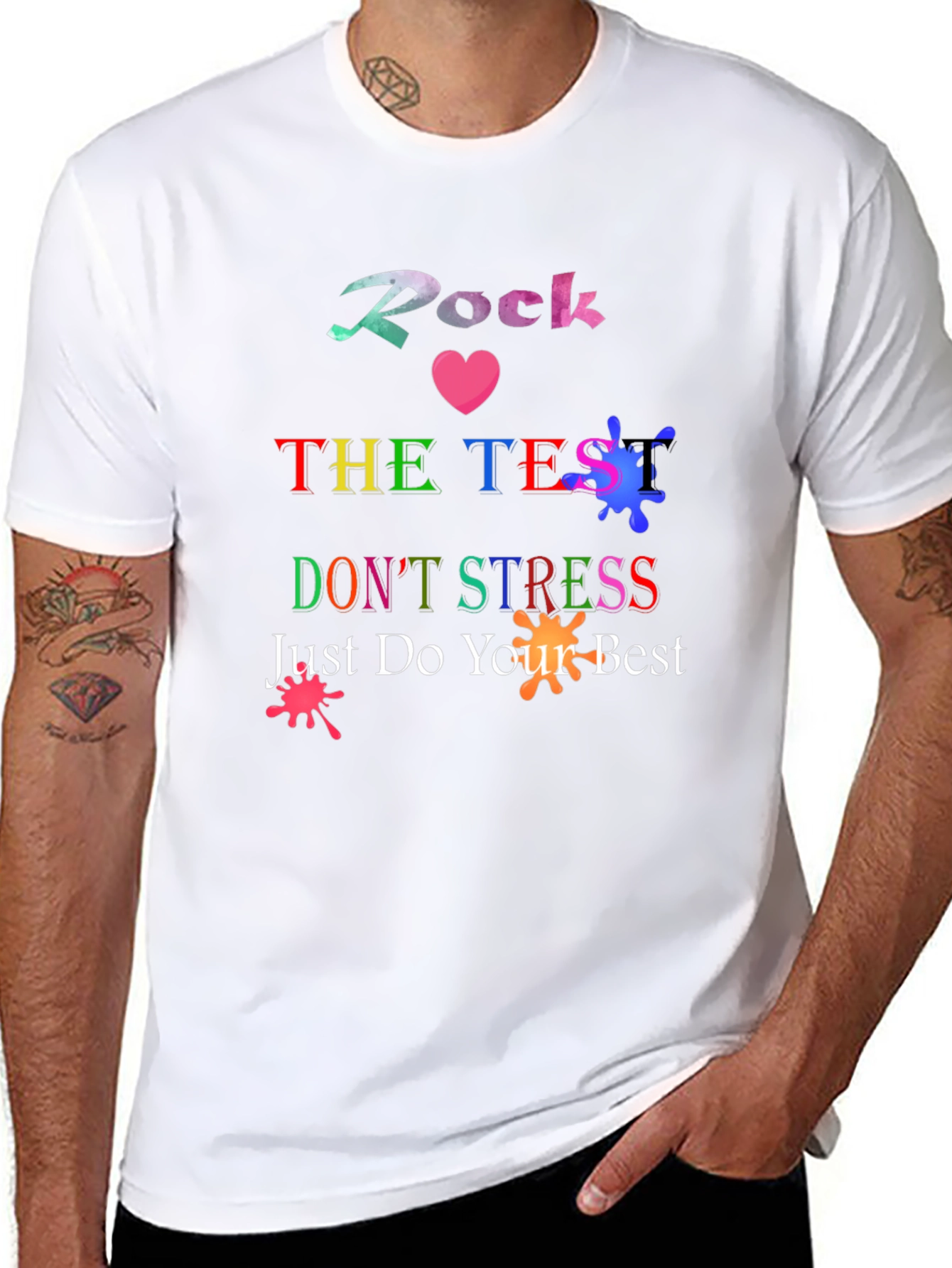Rock The Test T-Shirt - Motivational School Tee