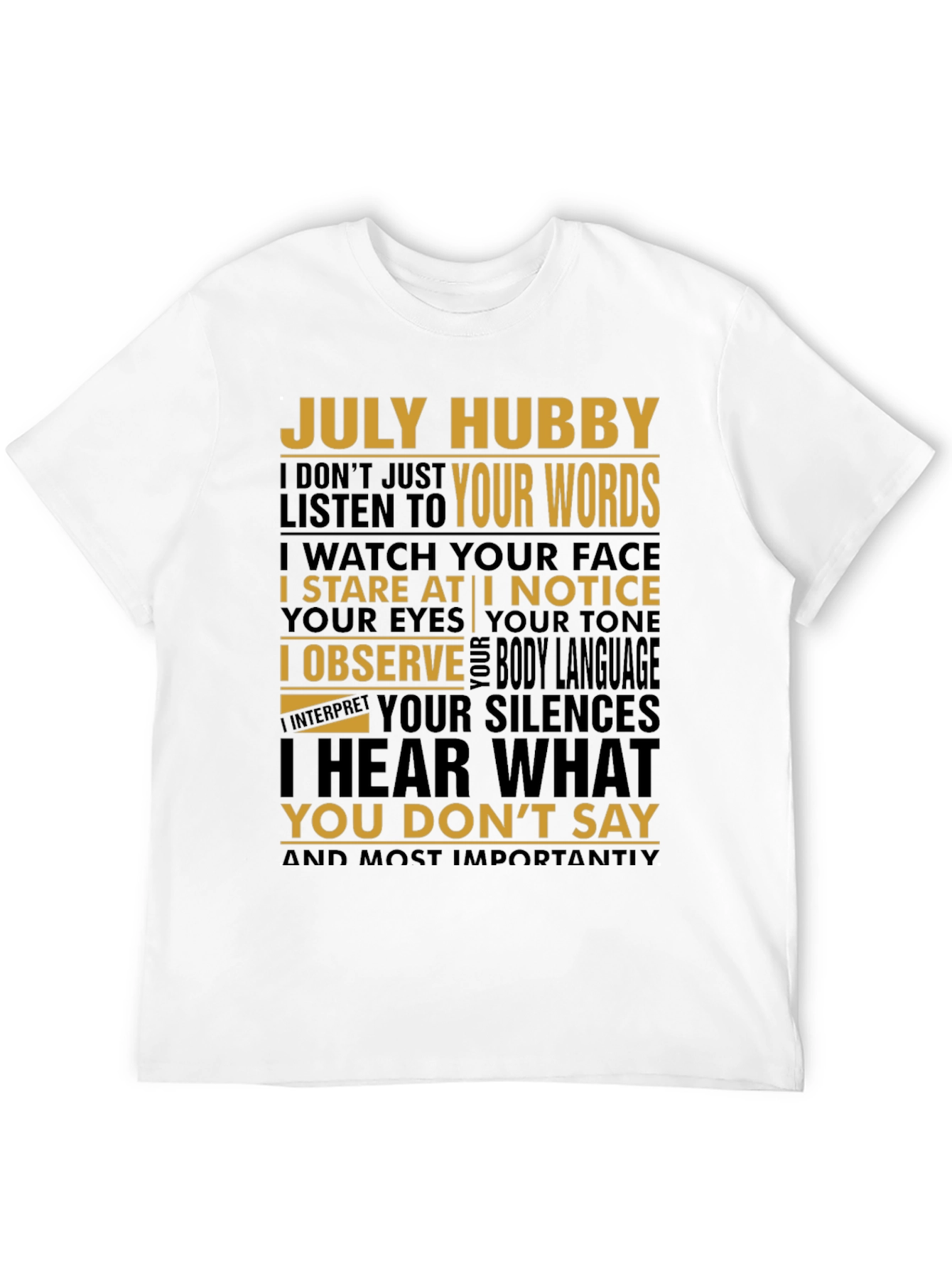 July Hubby Graphic T-Shirt