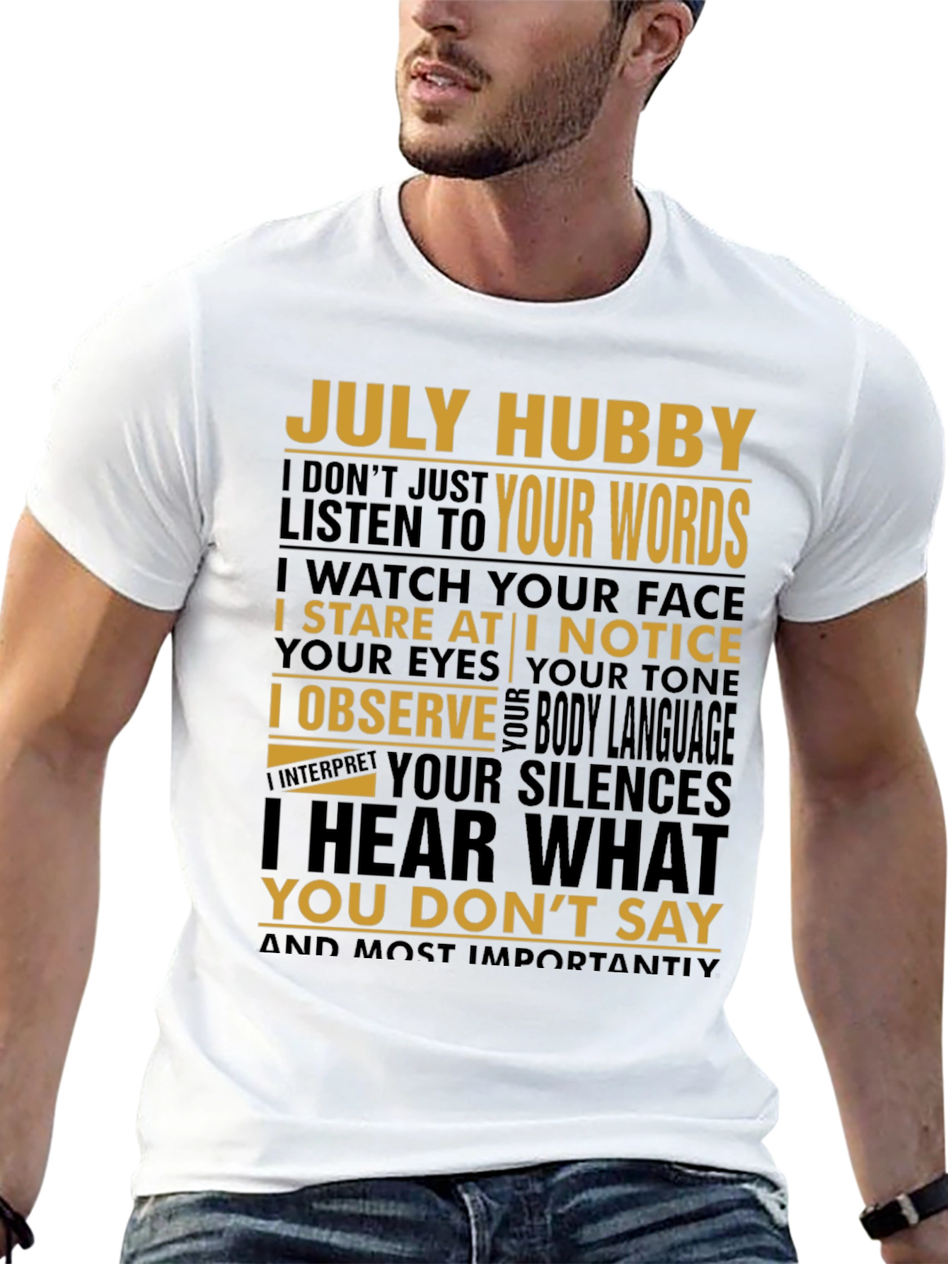 July Hubby Graphic T-Shirt