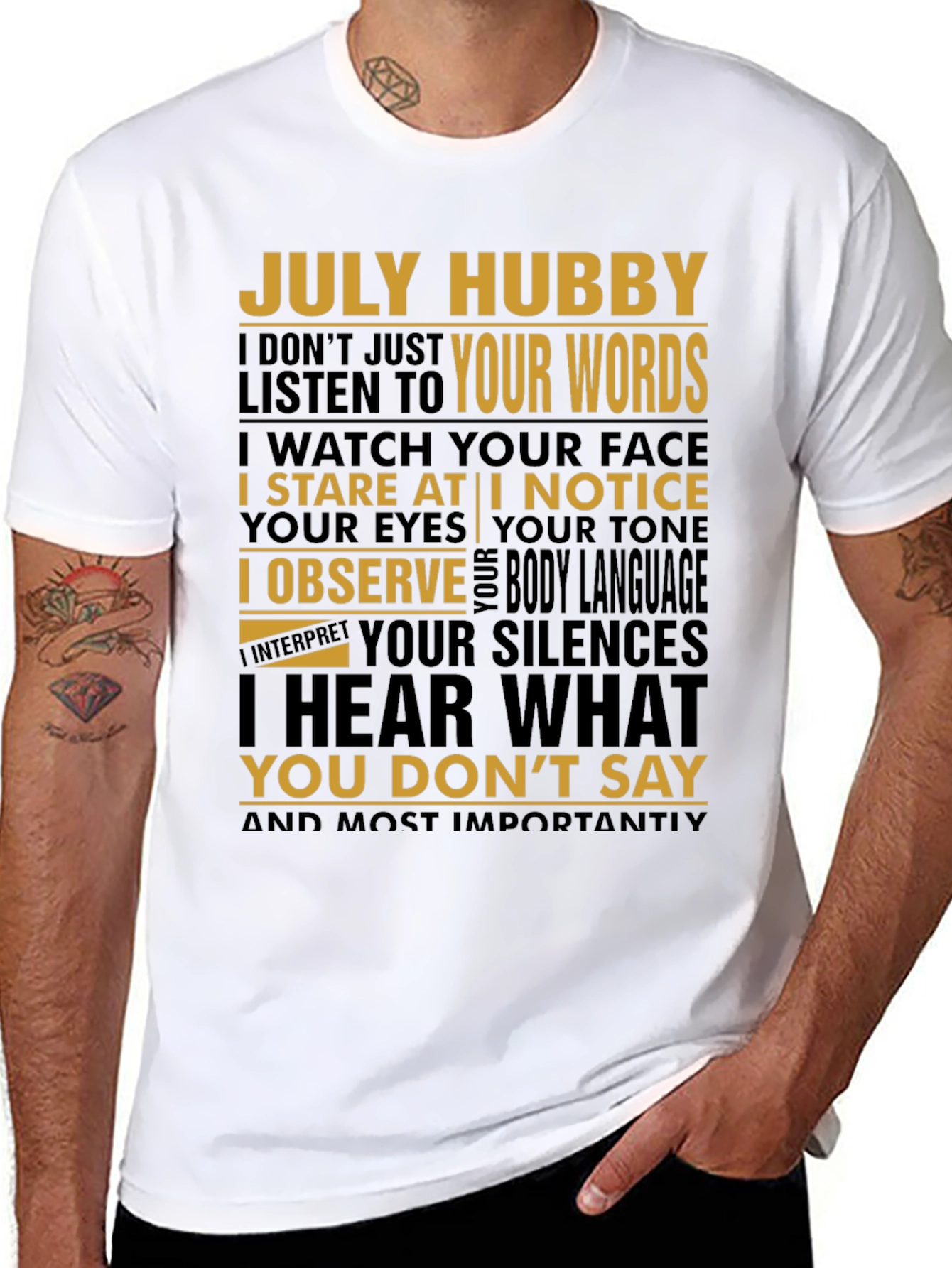 July Hubby Graphic T-Shirt