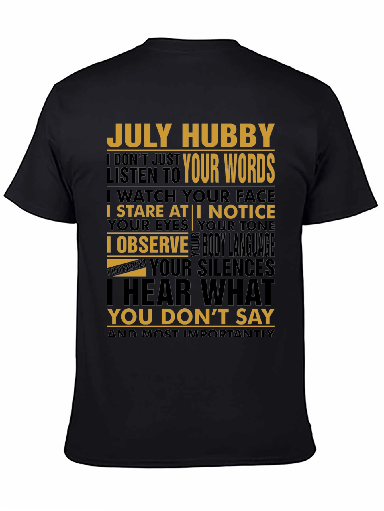 July Hubby Graphic T-Shirt