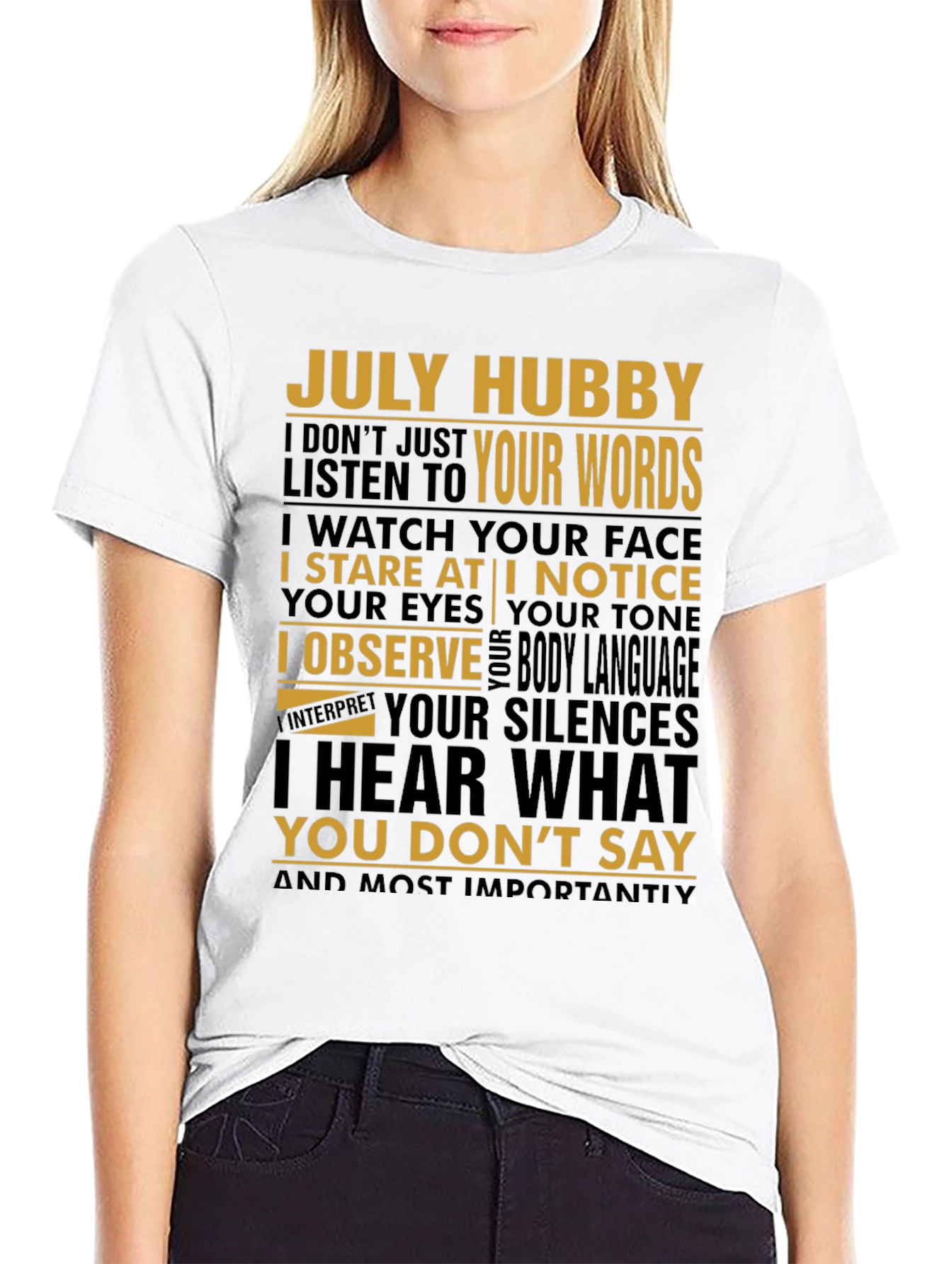 July Hubby Graphic T-Shirt