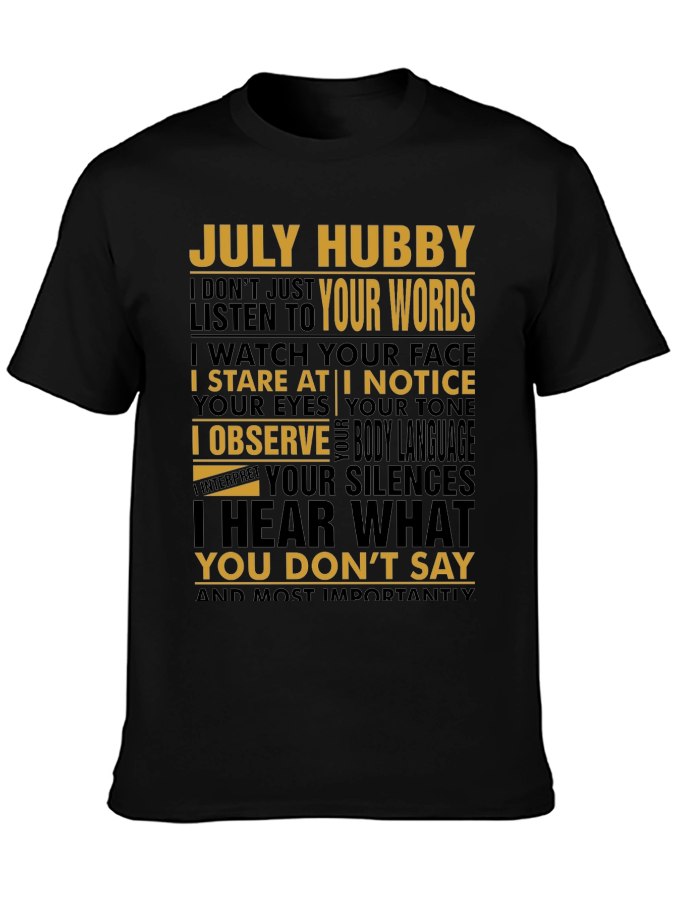 July Hubby Graphic T-Shirt