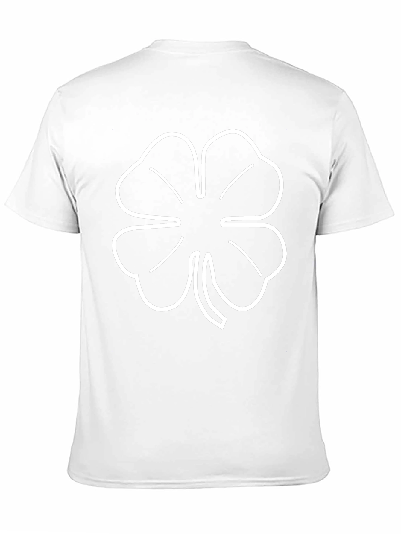 Lucky Clover T-Shirt - Black Four Leaf Tee