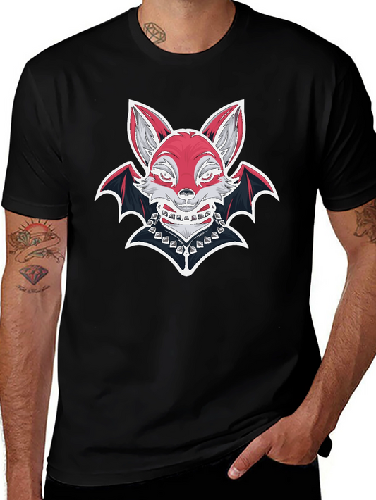 Fox Bat Graphic T-Shirt - Unique Design