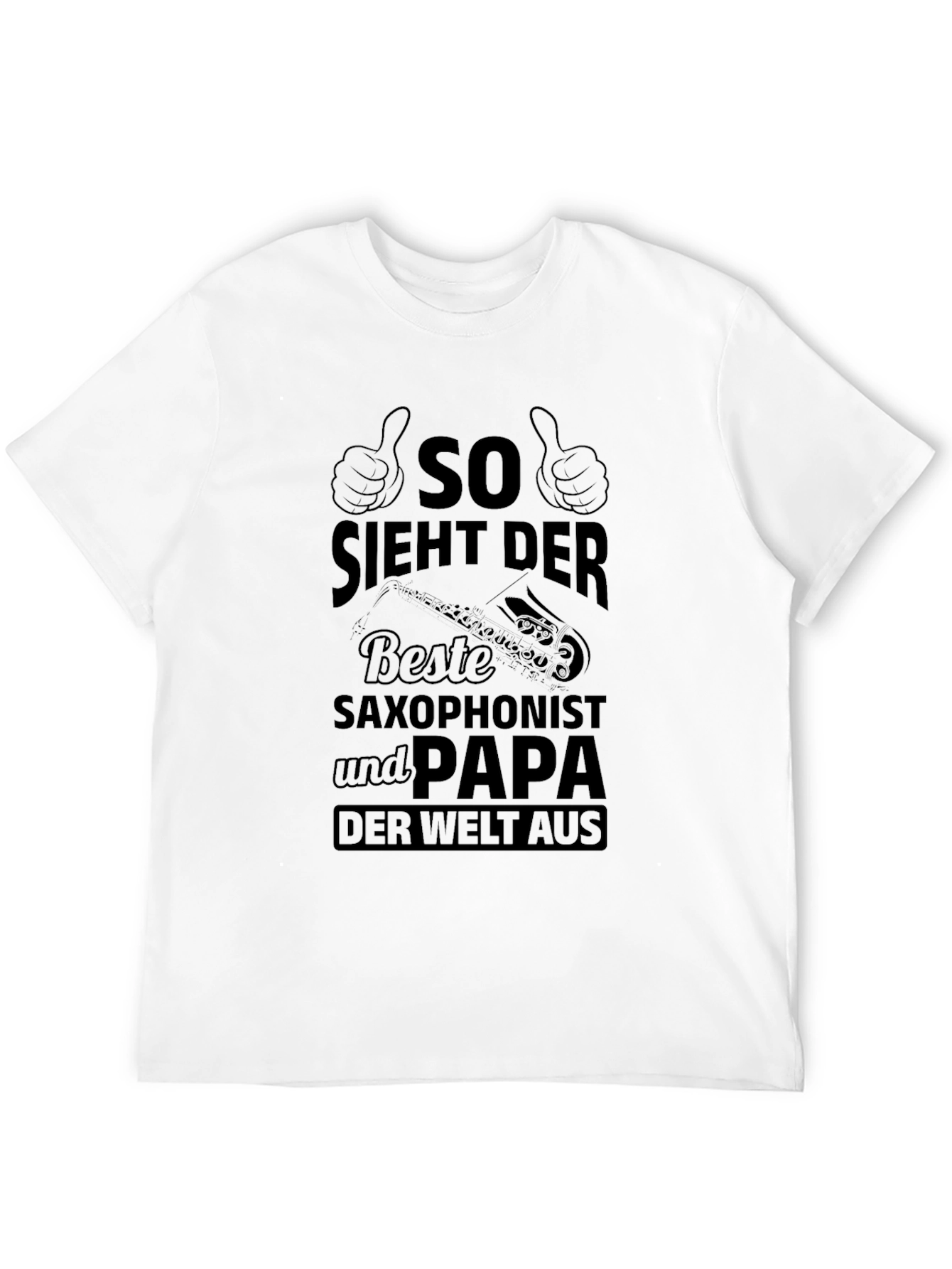 Saxophonist Papa Black T-Shirt