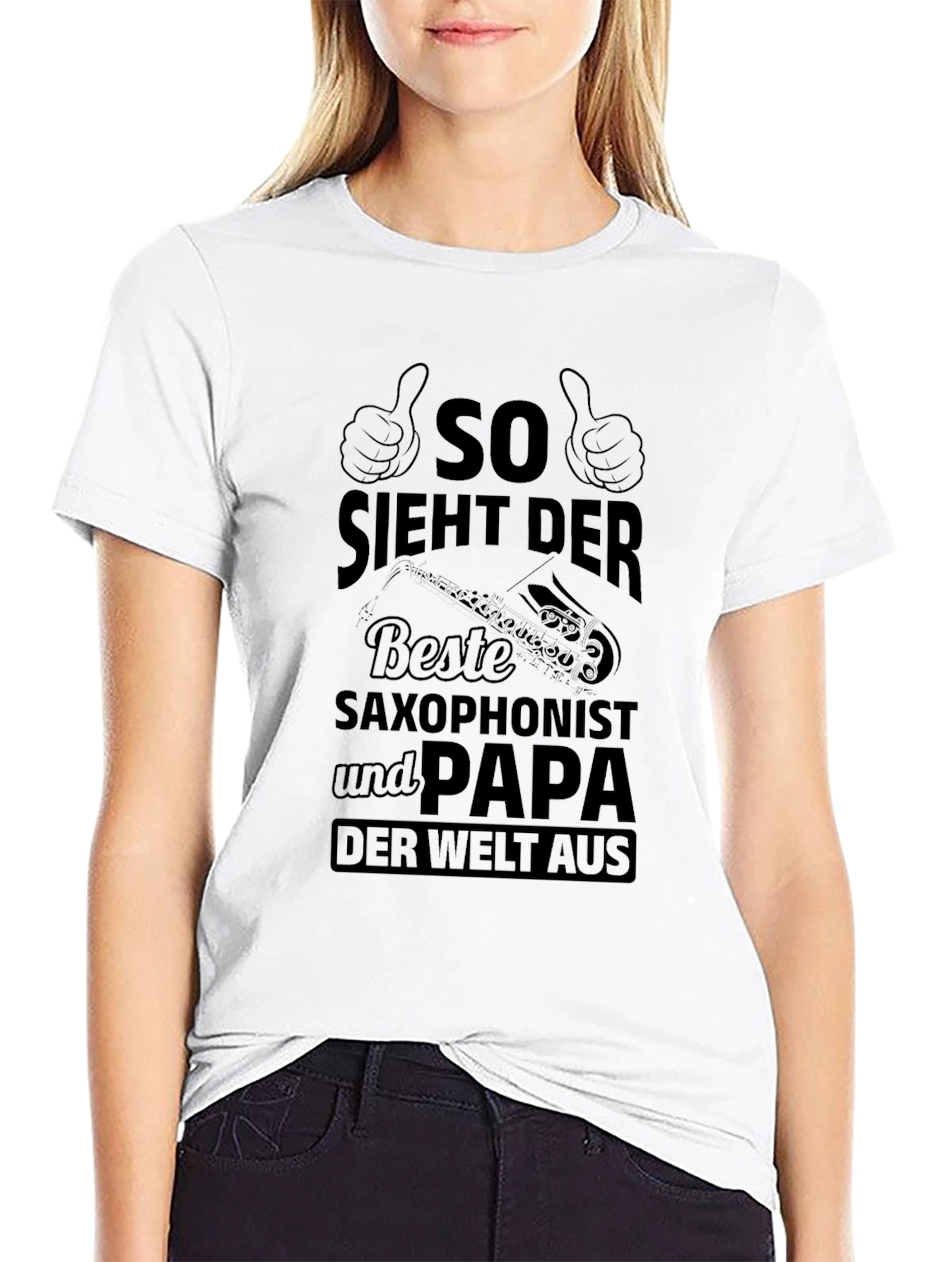 Saxophonist Papa Black T-Shirt