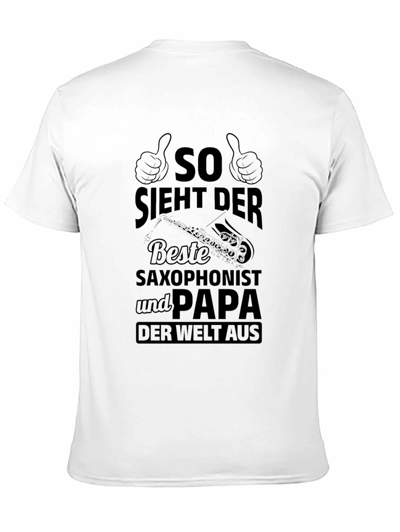 Saxophonist Papa Black T-Shirt