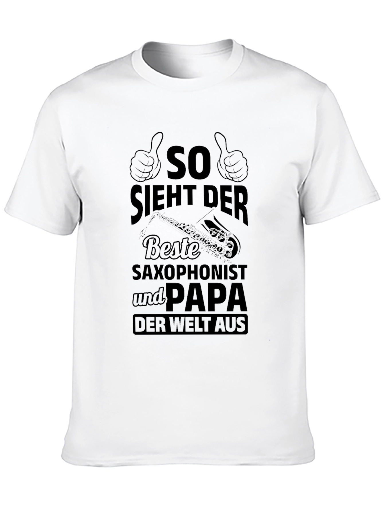 Saxophonist Papa Black T-Shirt