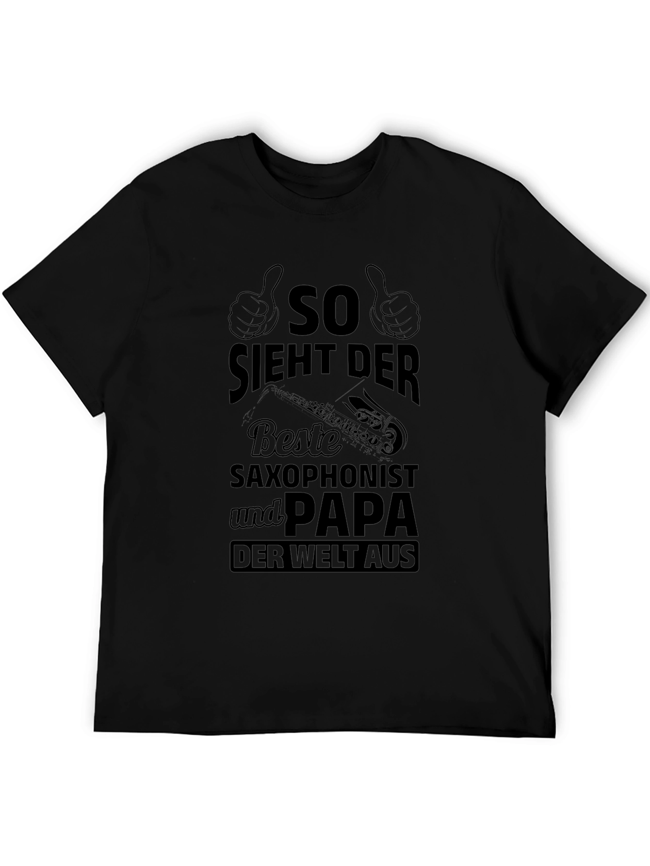 Saxophonist Papa Black T-Shirt