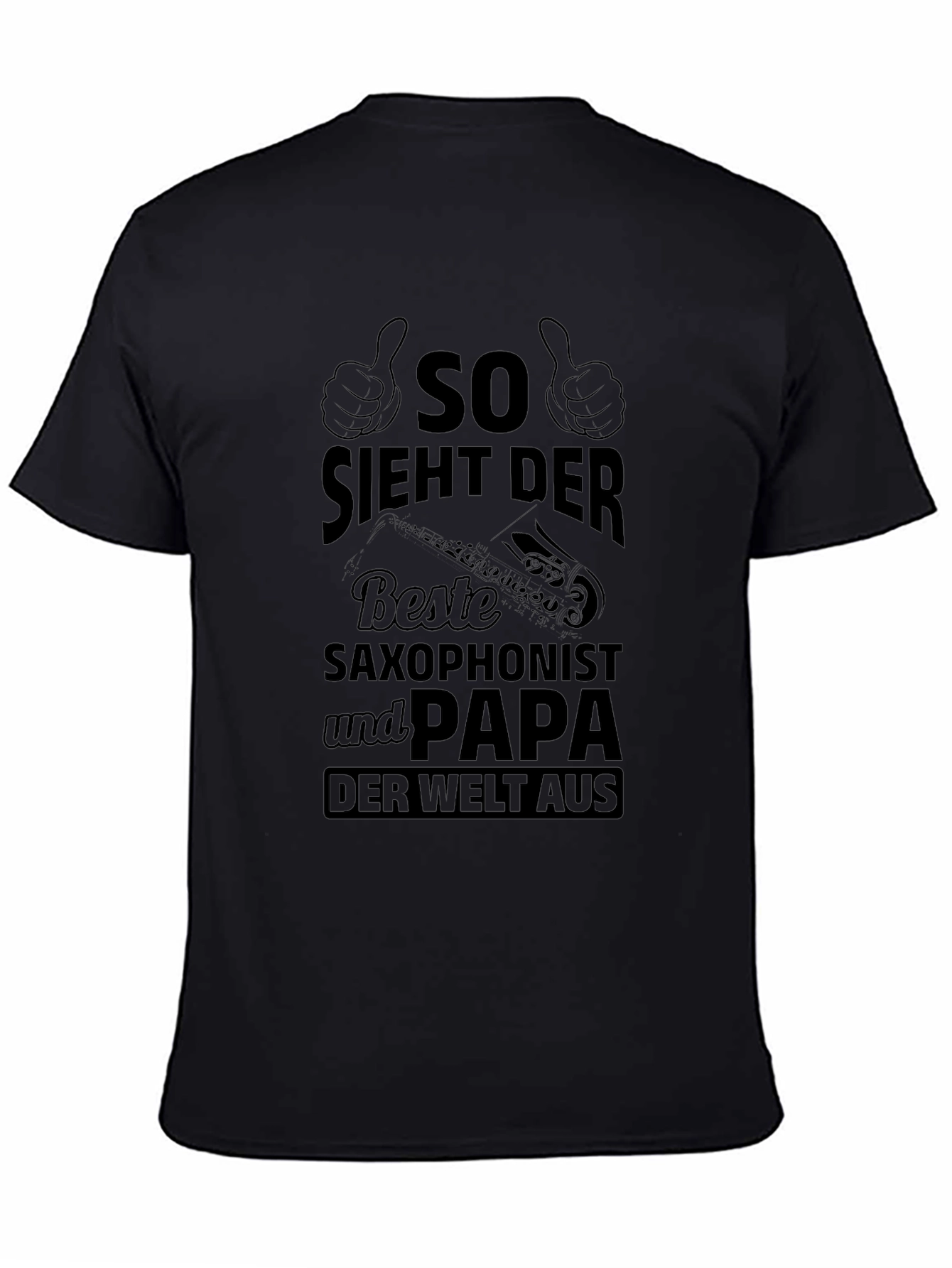 Saxophonist Papa Black T-Shirt