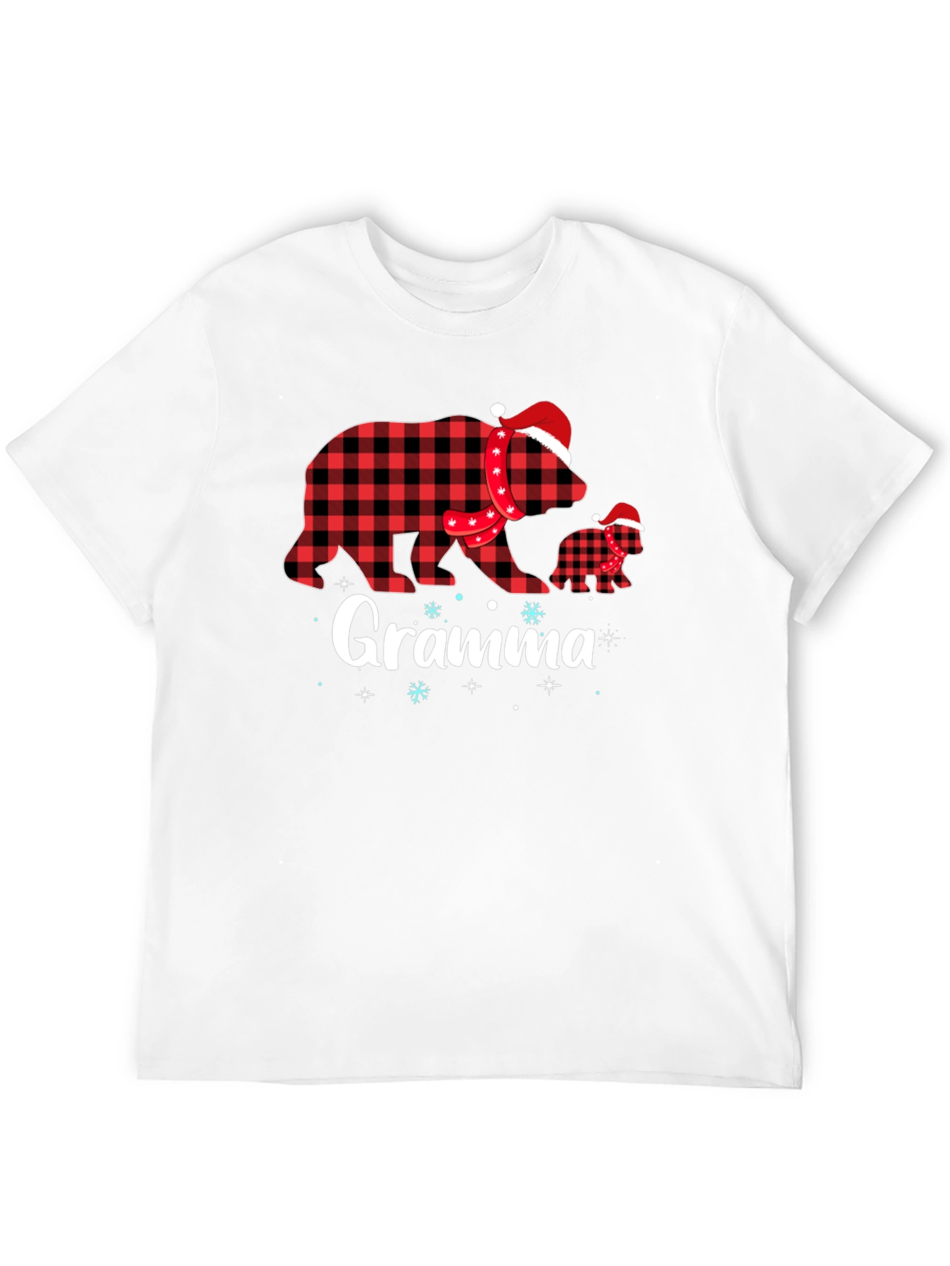 Gramma Bear Plaid Holiday T-Shirt