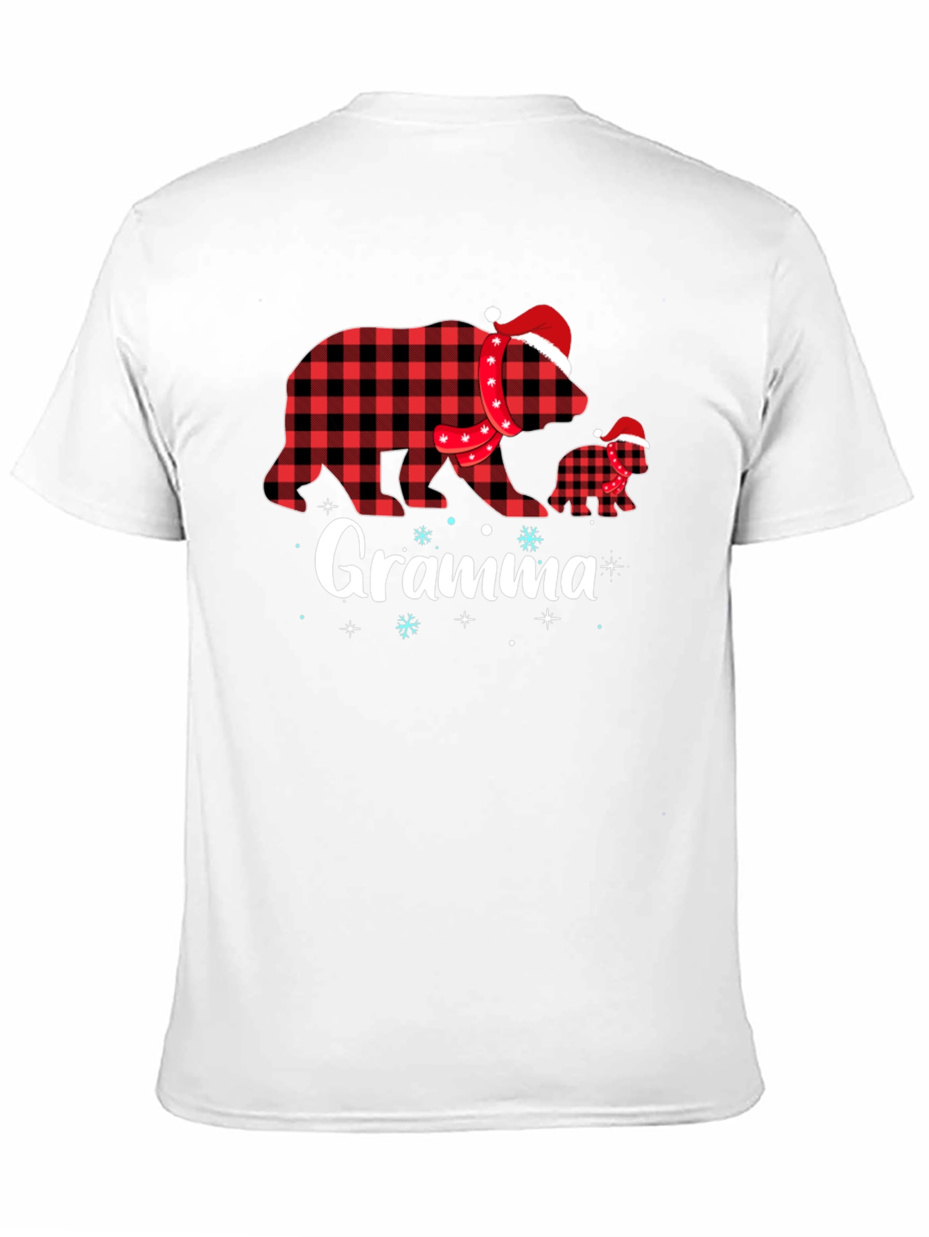 Gramma Bear Plaid Holiday T-Shirt