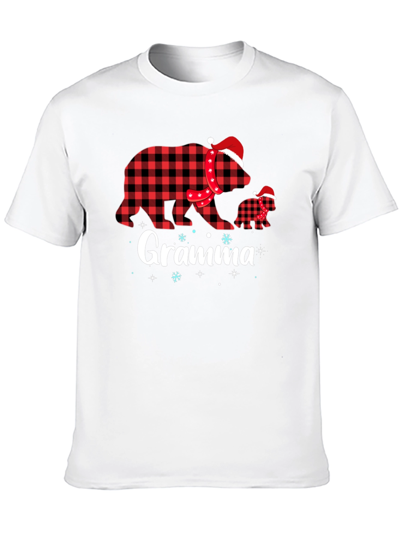 Gramma Bear Plaid Holiday T-Shirt