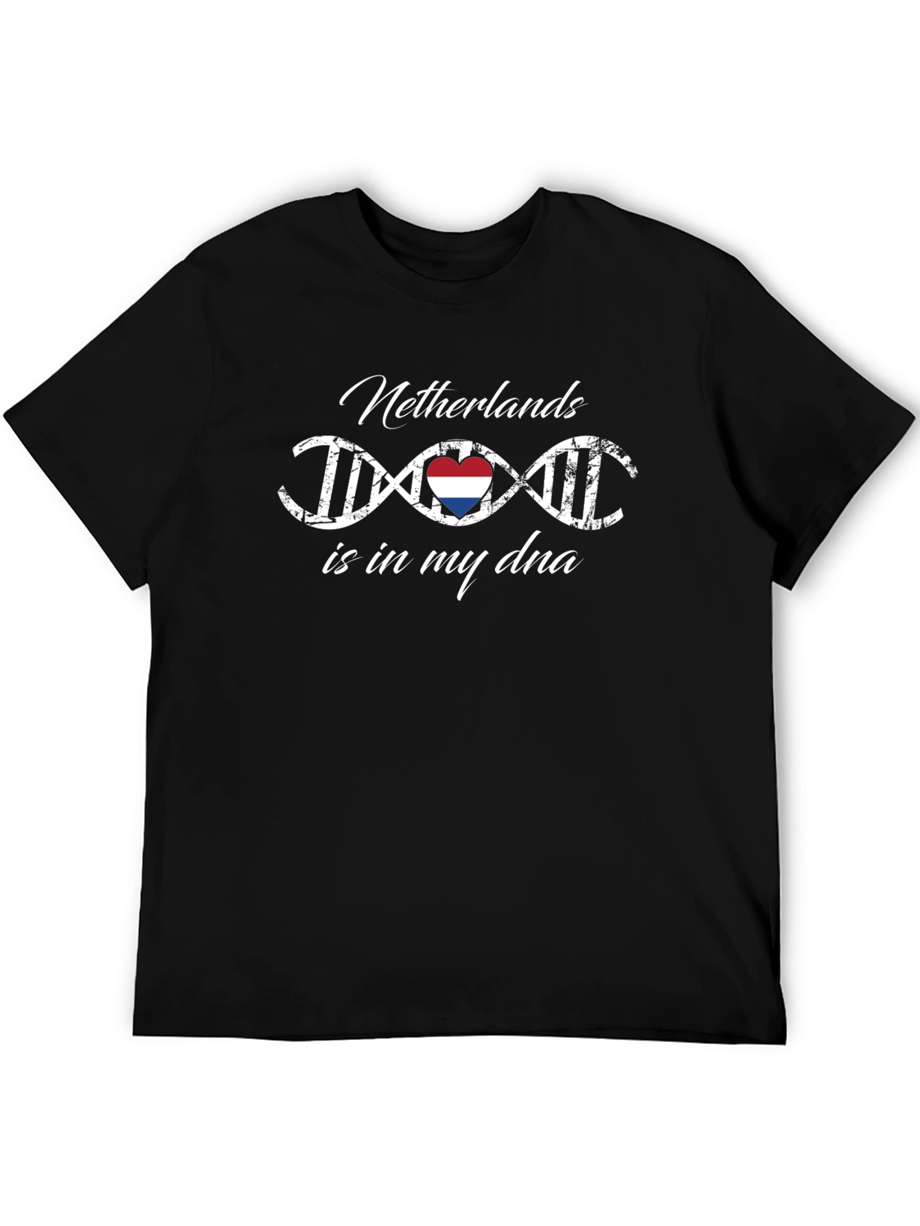 Netherlands DNA Heart Graphic T-Shirt