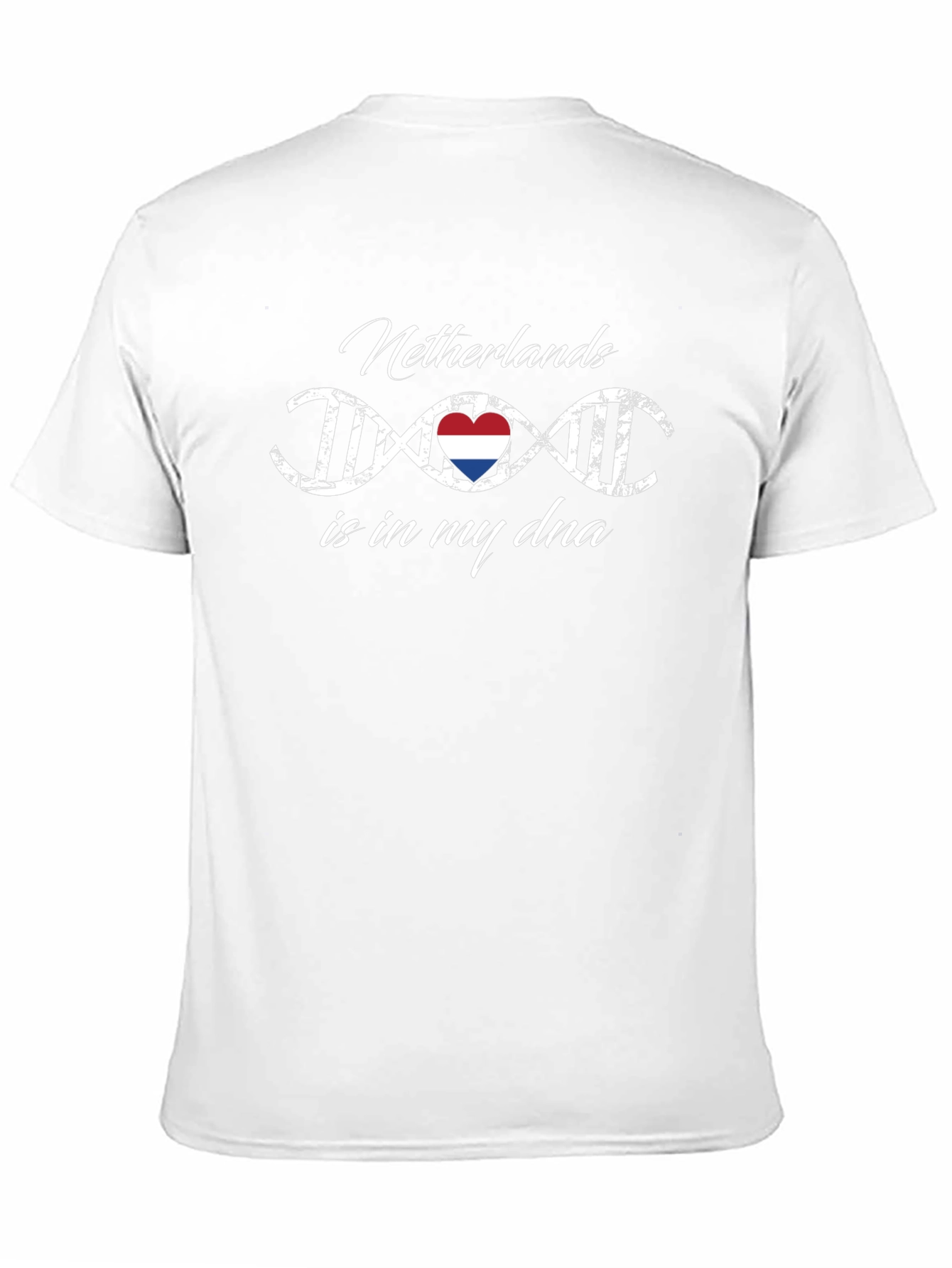 Netherlands DNA Heart Graphic T-Shirt