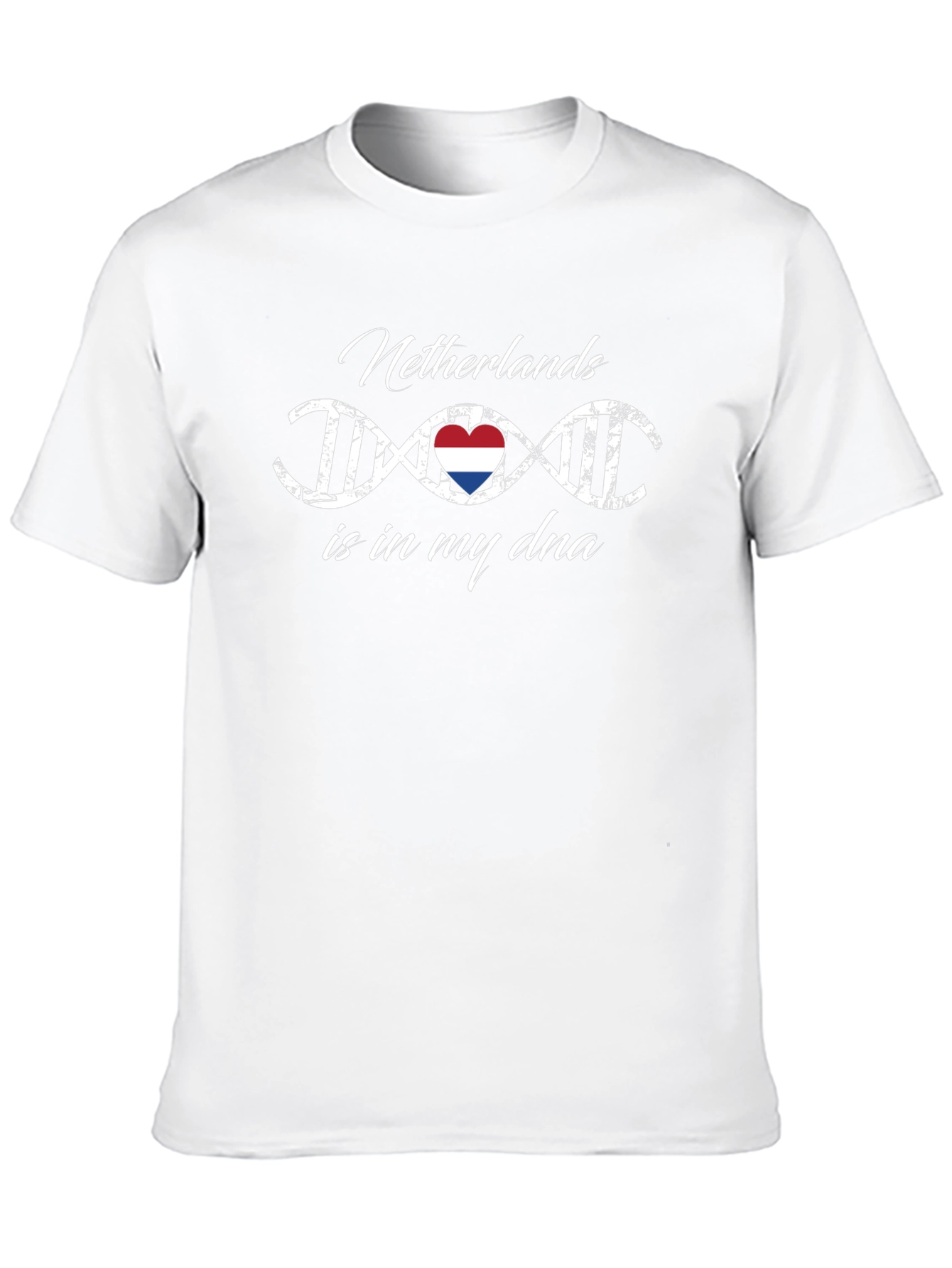 Netherlands DNA Heart Graphic T-Shirt