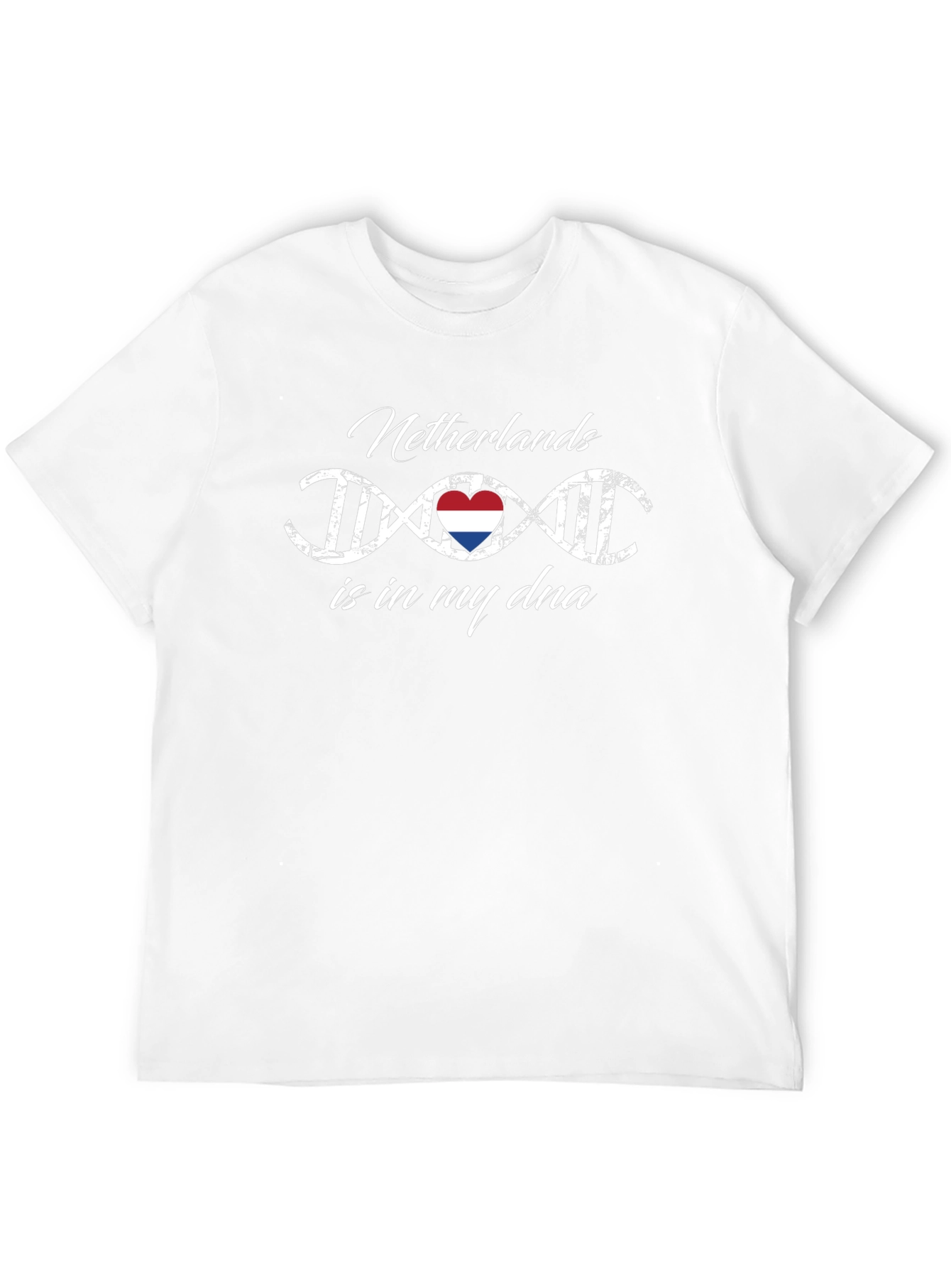 Netherlands DNA Heart Graphic T-Shirt